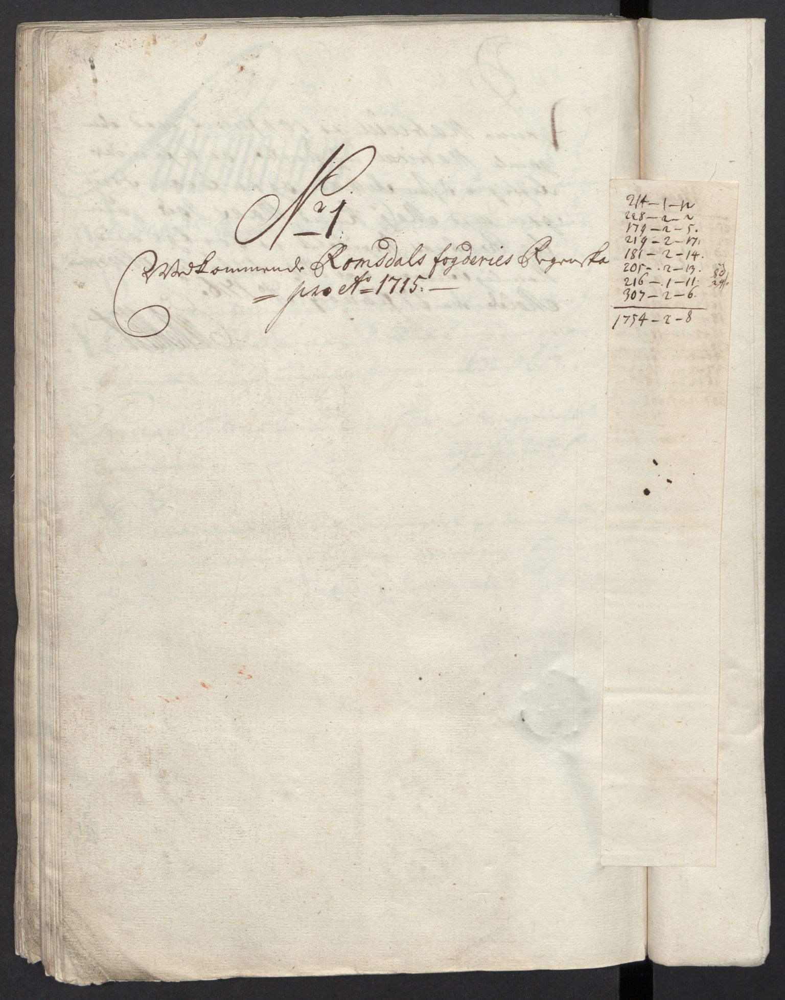 Rentekammeret inntil 1814, Reviderte regnskaper, Fogderegnskap, AV/RA-EA-4092/R55/L3663: Fogderegnskap Romsdal, 1715-1716, p. 88