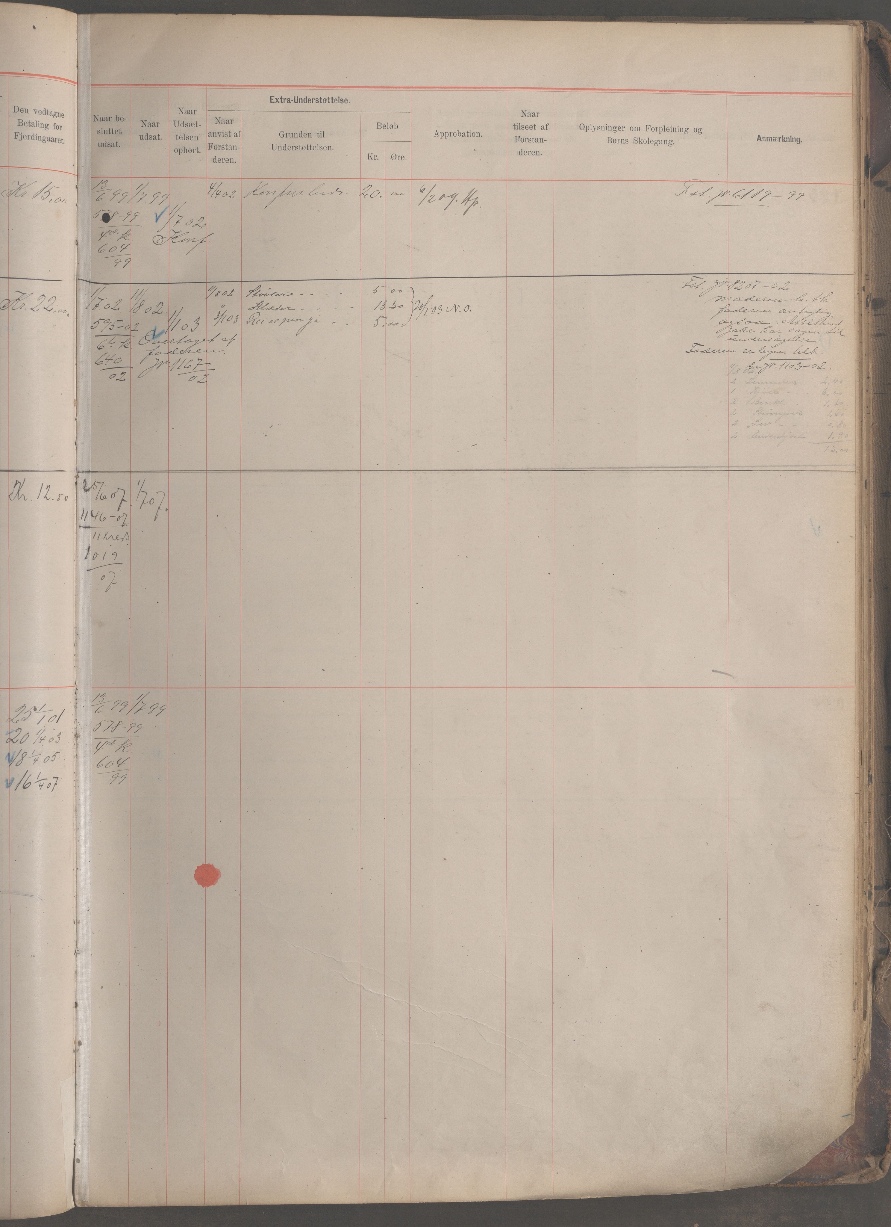 Fattigvesenet, OBA/A-20045/H/Hb/L0005: Manntallsprotokoll. Mnr. 1-399, 1901-1912, p. 74a