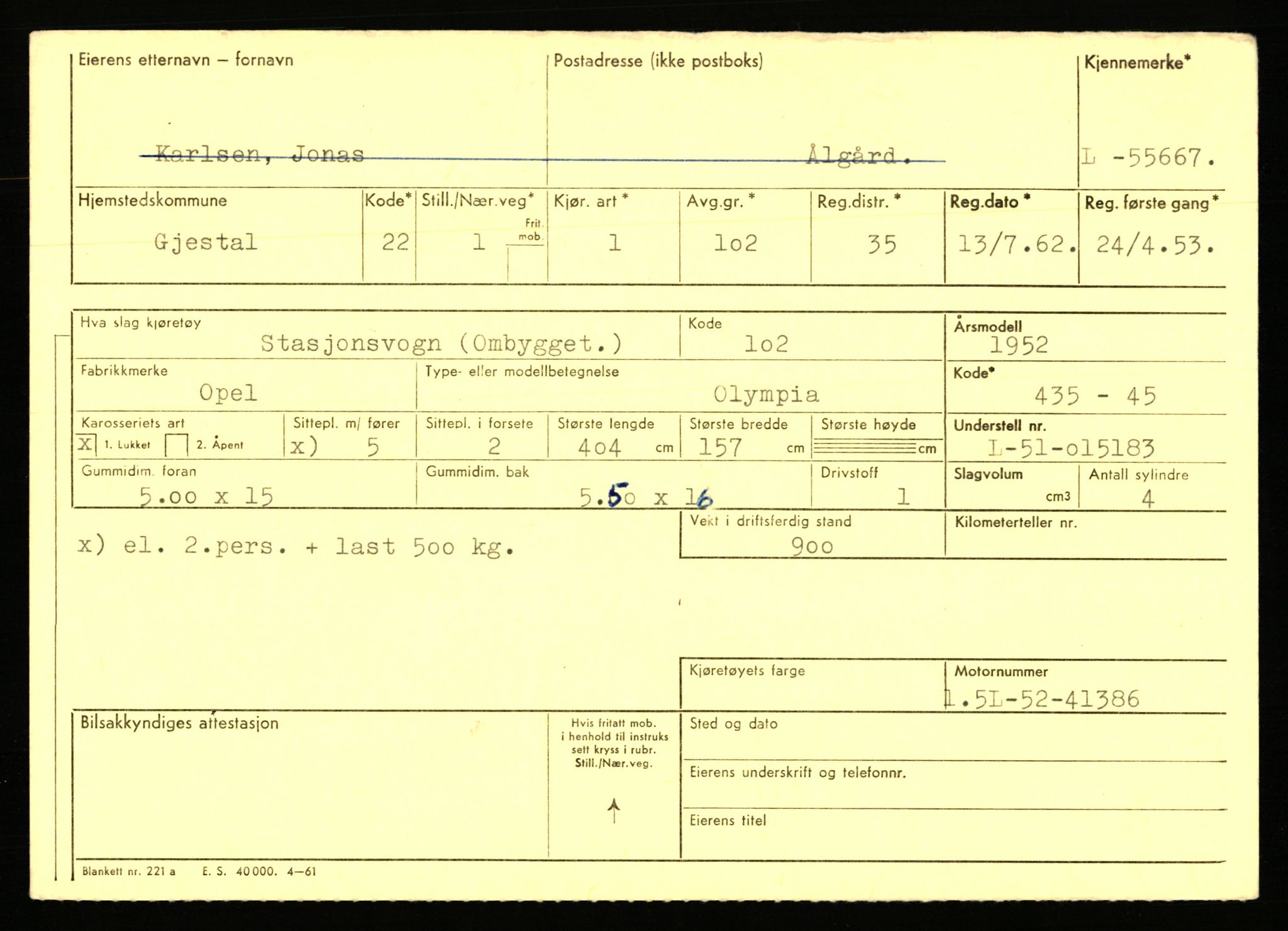 Stavanger trafikkstasjon, AV/SAST-A-101942/0/F/L0054: L-54200 - L-55699, 1930-1971, p. 2755