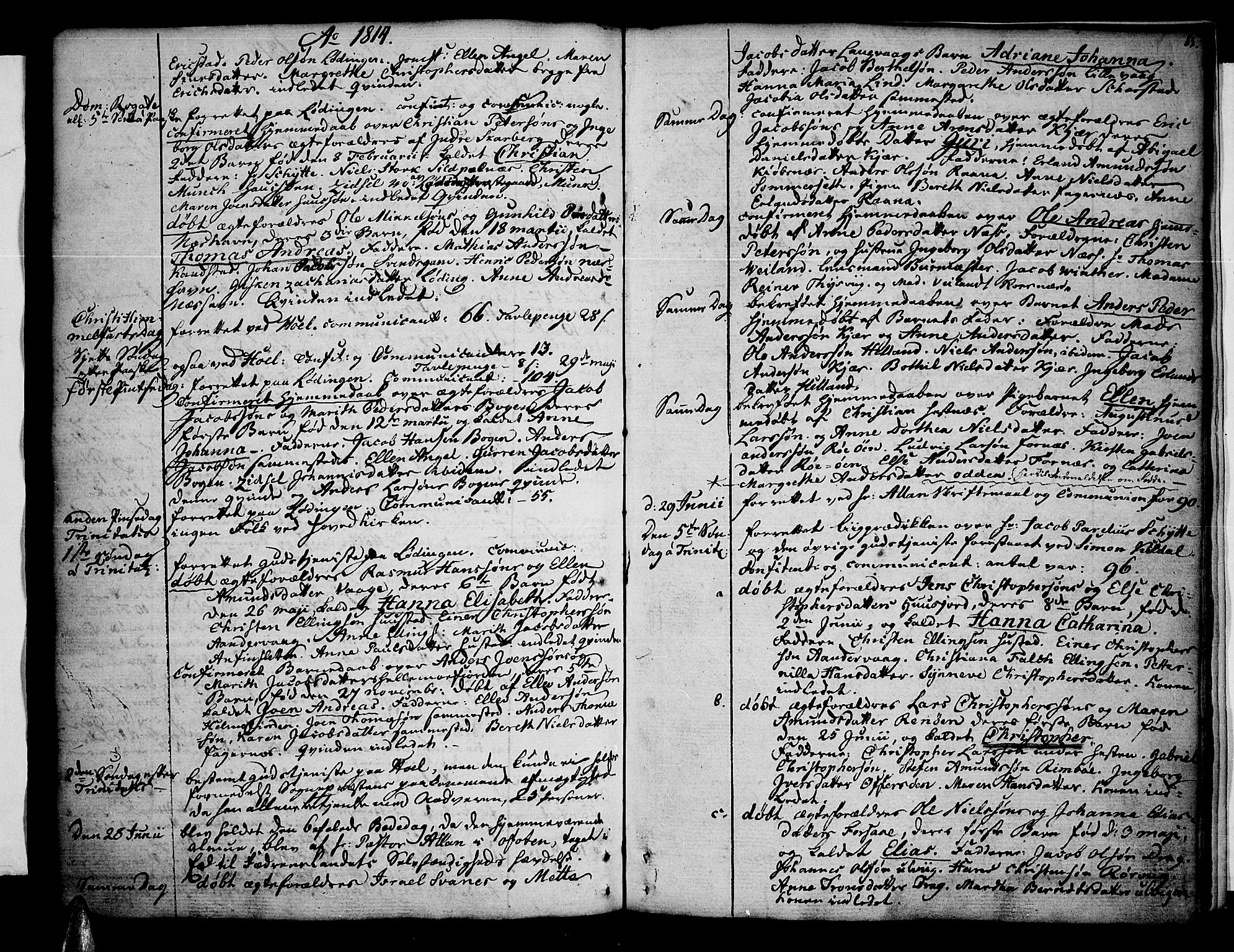 Ministerialprotokoller, klokkerbøker og fødselsregistre - Nordland, SAT/A-1459/872/L1031: Parish register (official) no. 872A06, 1787-1829, p. 85