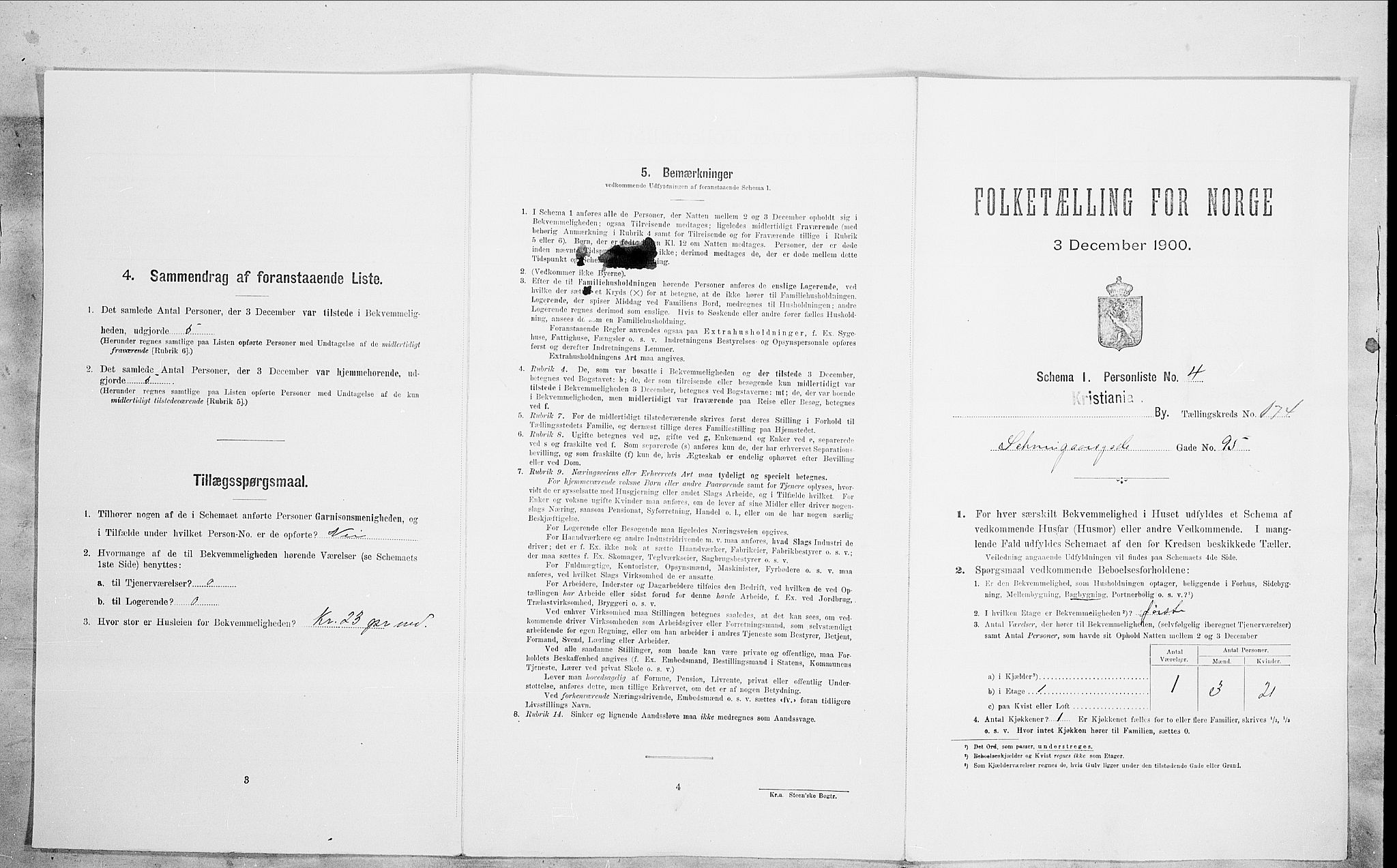 SAO, 1900 census for Kristiania, 1900, p. 82377