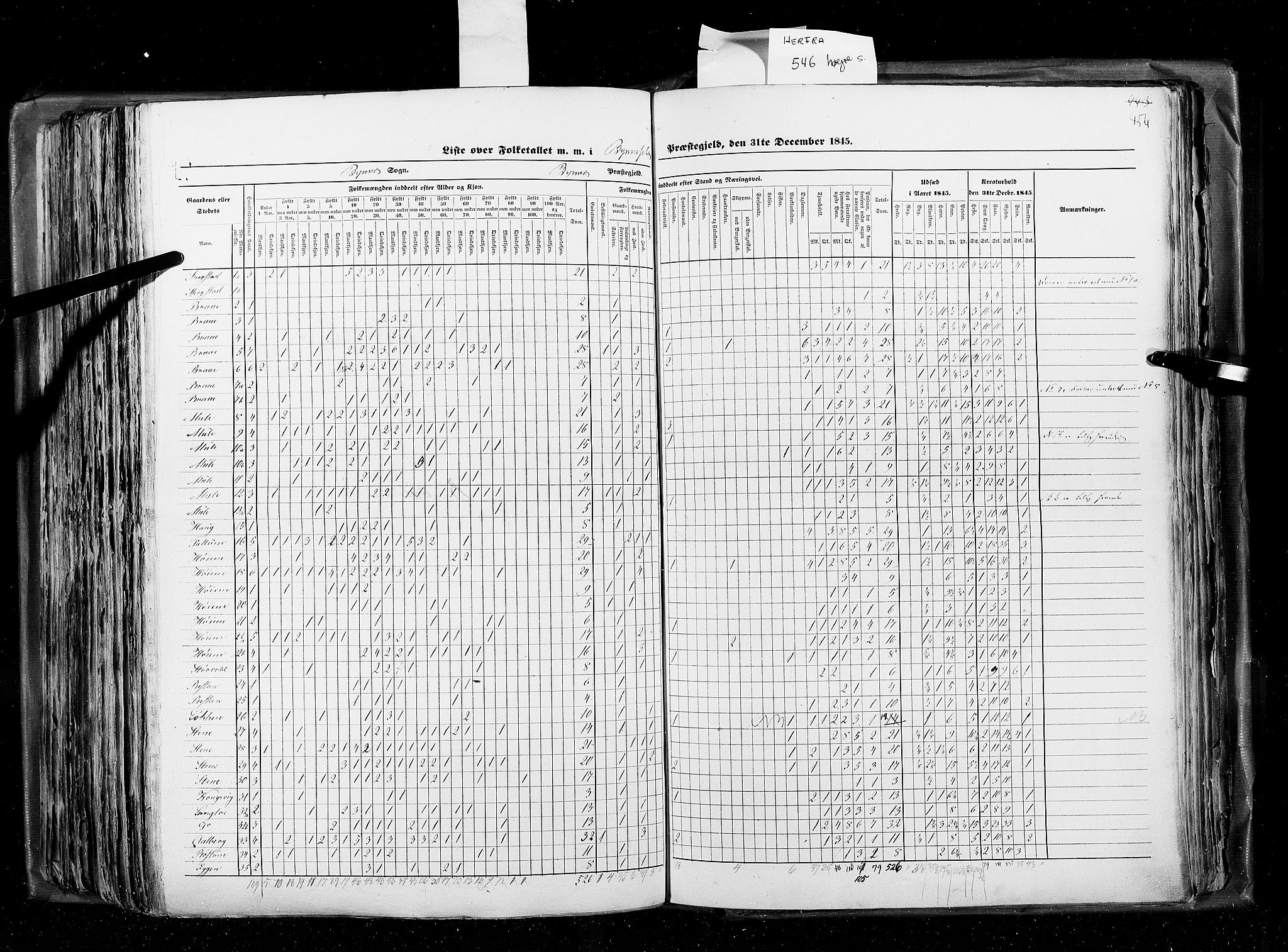 RA, Census 1845, vol. 8: Romsdal amt og Søndre Trondhjems amt, 1845, p. 454