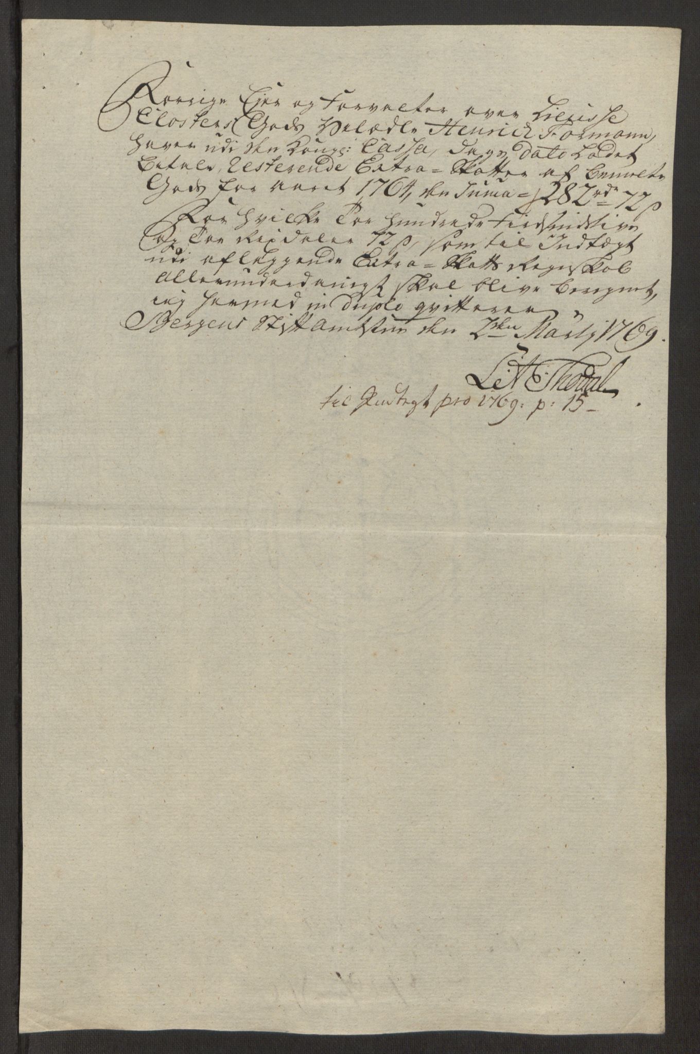 Rentekammeret inntil 1814, Reviderte regnskaper, Fogderegnskap, AV/RA-EA-4092/R50/L3180: Ekstraskatten Lyse kloster, 1762-1783, p. 127