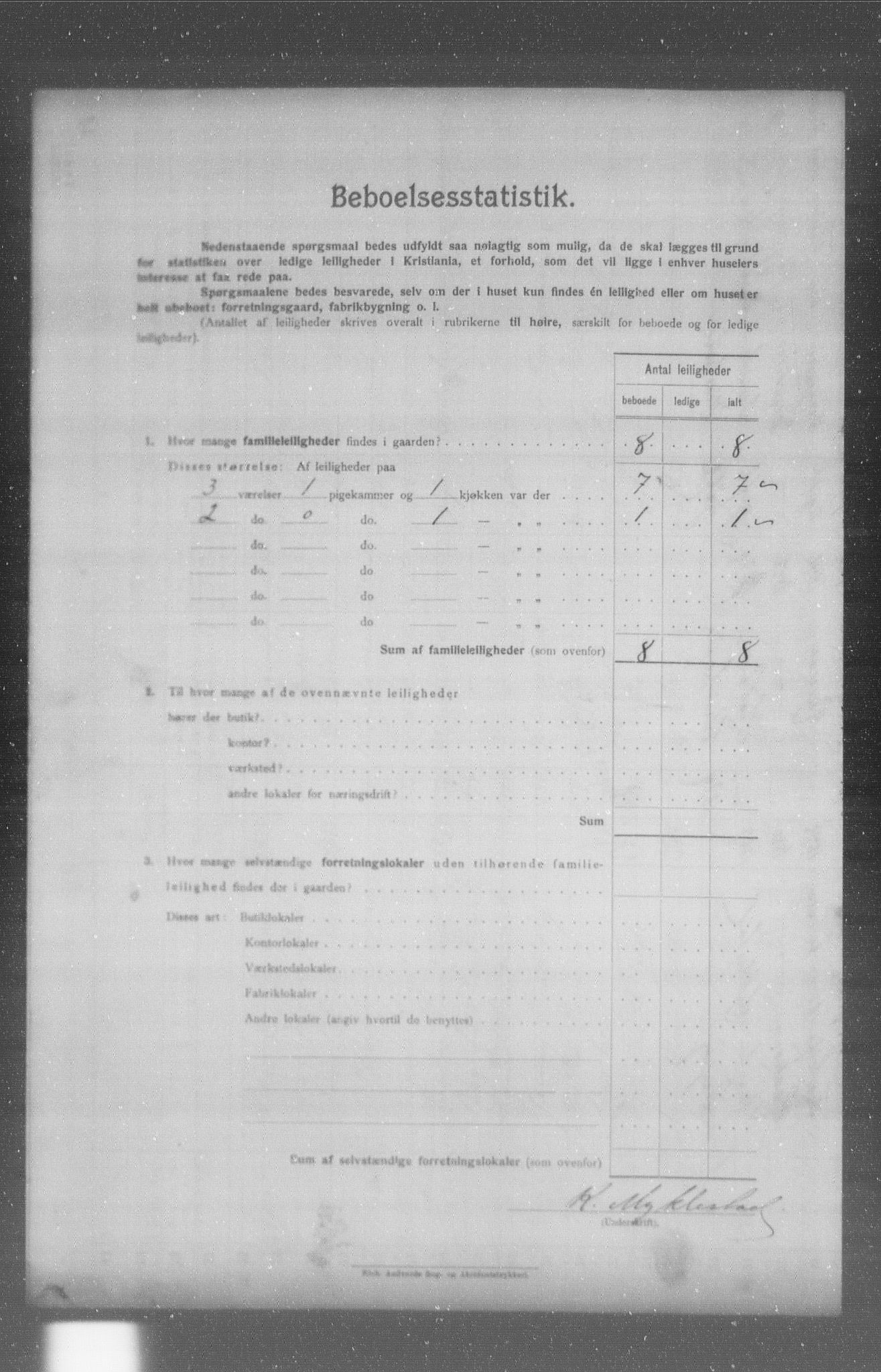 OBA, Municipal Census 1904 for Kristiania, 1904, p. 5774