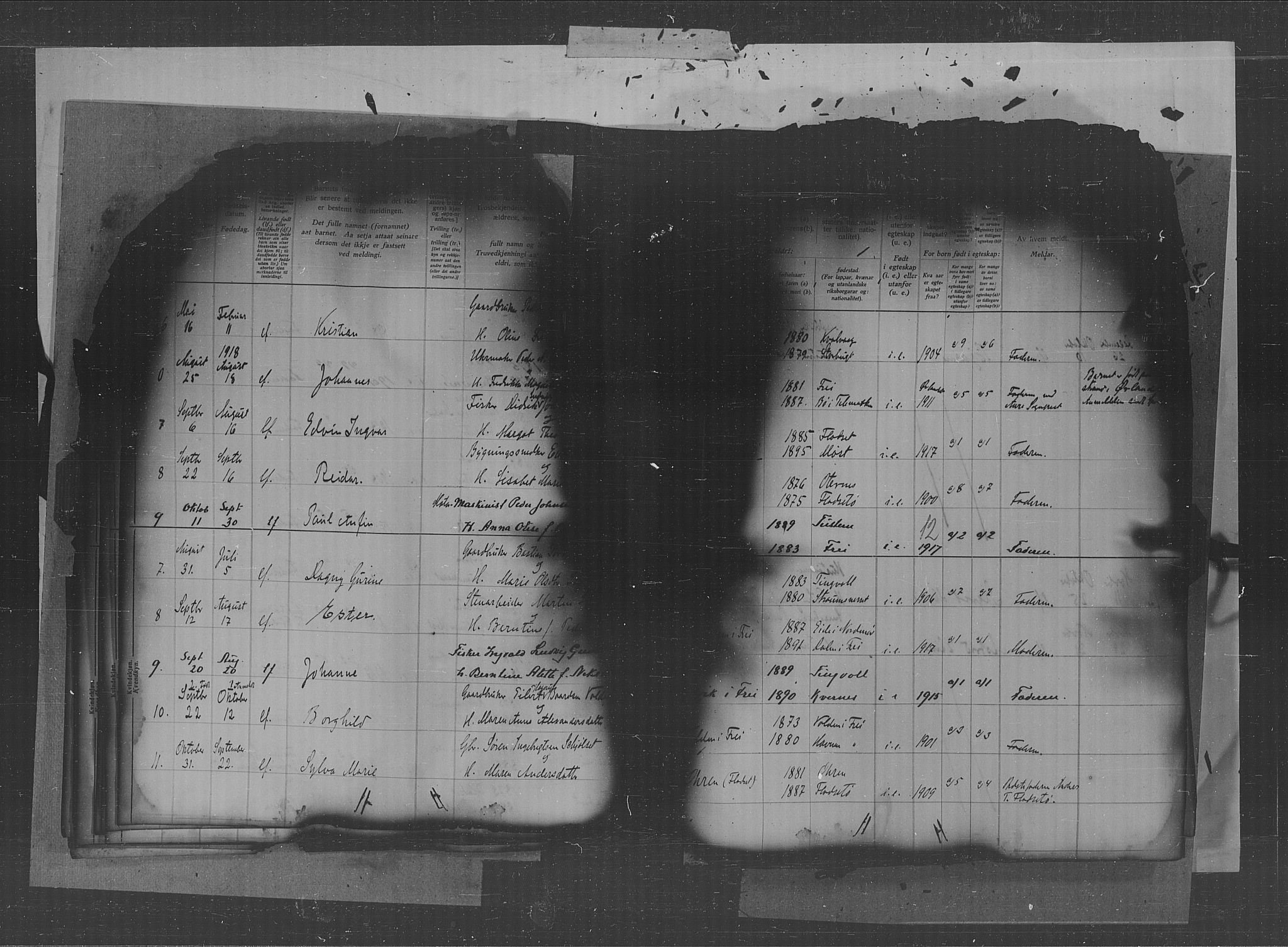Kristiansund sokneprestkontor, AV/SAT-A-1068/1/II/II4: Birth register no. 34, 1916-1950, p. 12