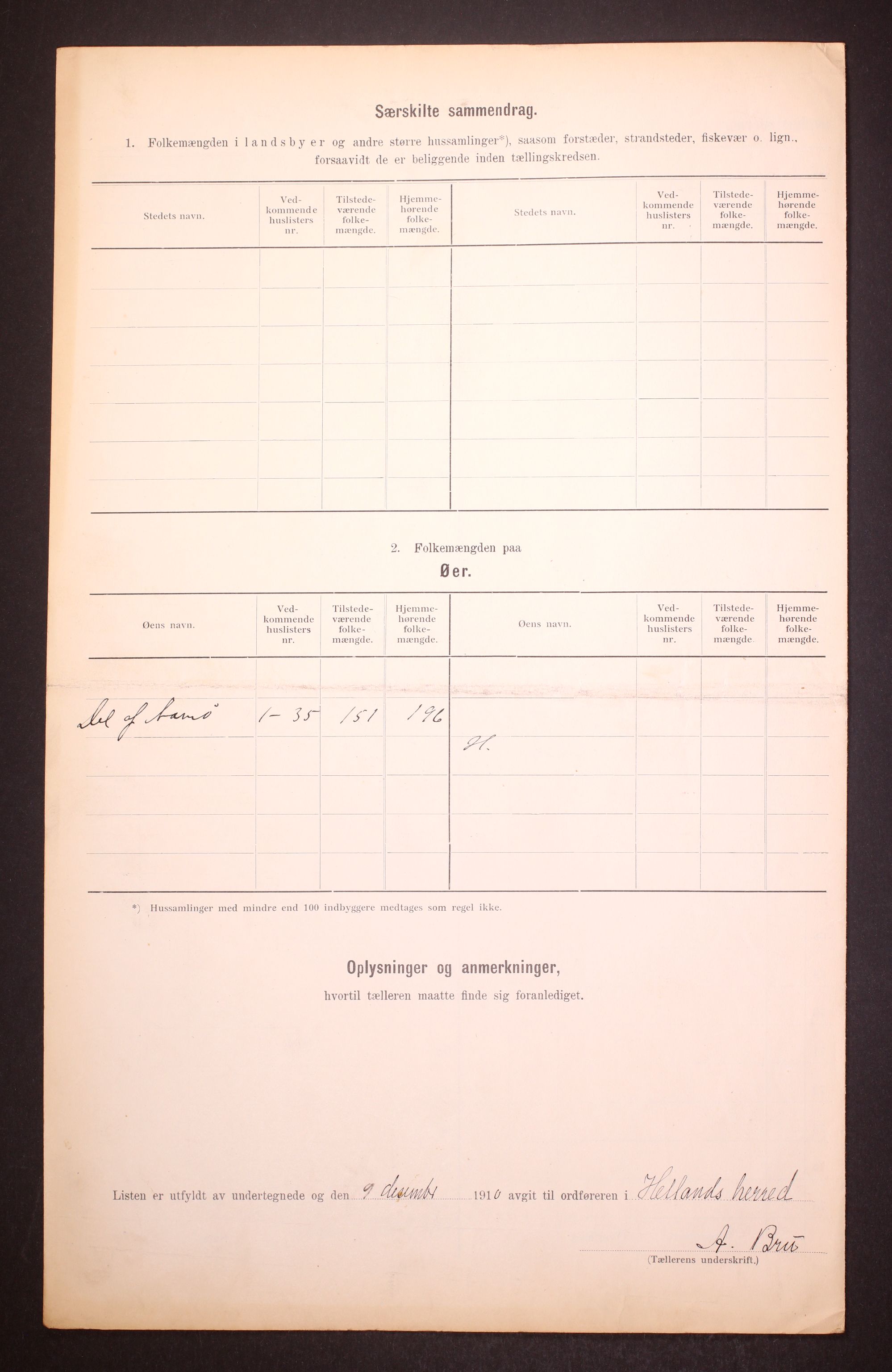 RA, 1910 census for Hetland, 1910, p. 12