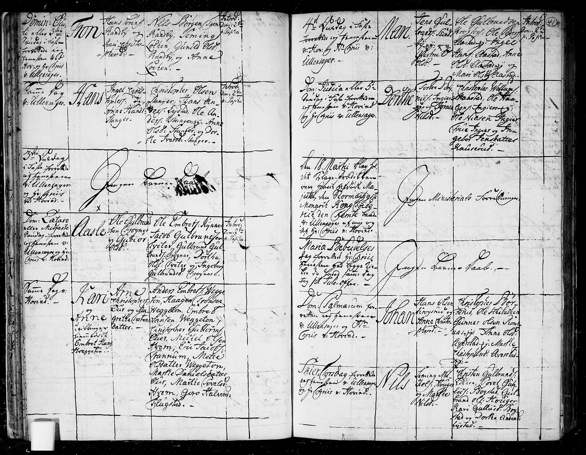 Ullensaker prestekontor Kirkebøker, SAO/A-10236a/F/Fa/L0006: Parish register (official) no. I 6, 1762-1785, p. 41