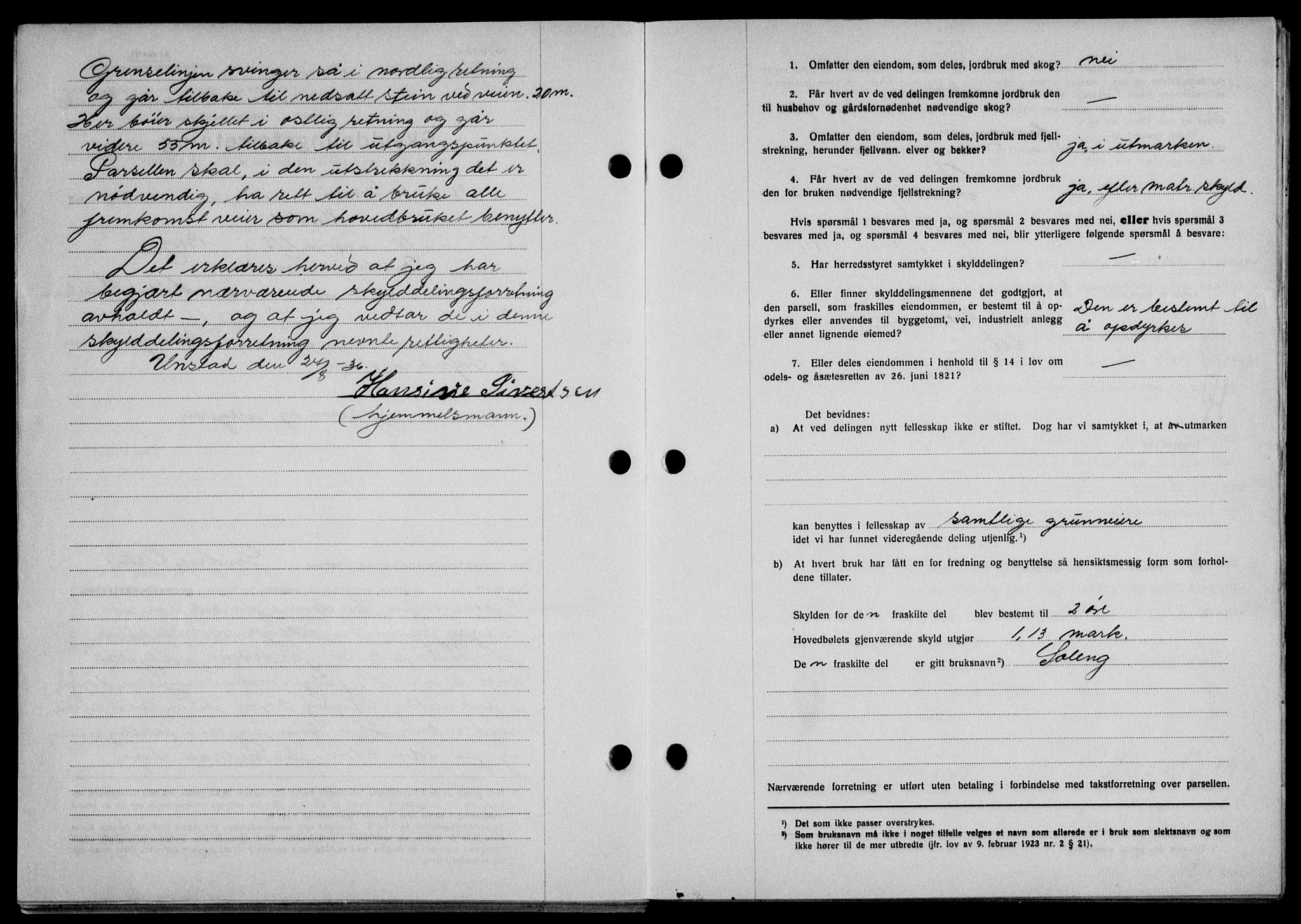 Lofoten sorenskriveri, SAT/A-0017/1/2/2C/L0001a: Mortgage book no. 1a, 1936-1937, Diary no: : 1567/1936