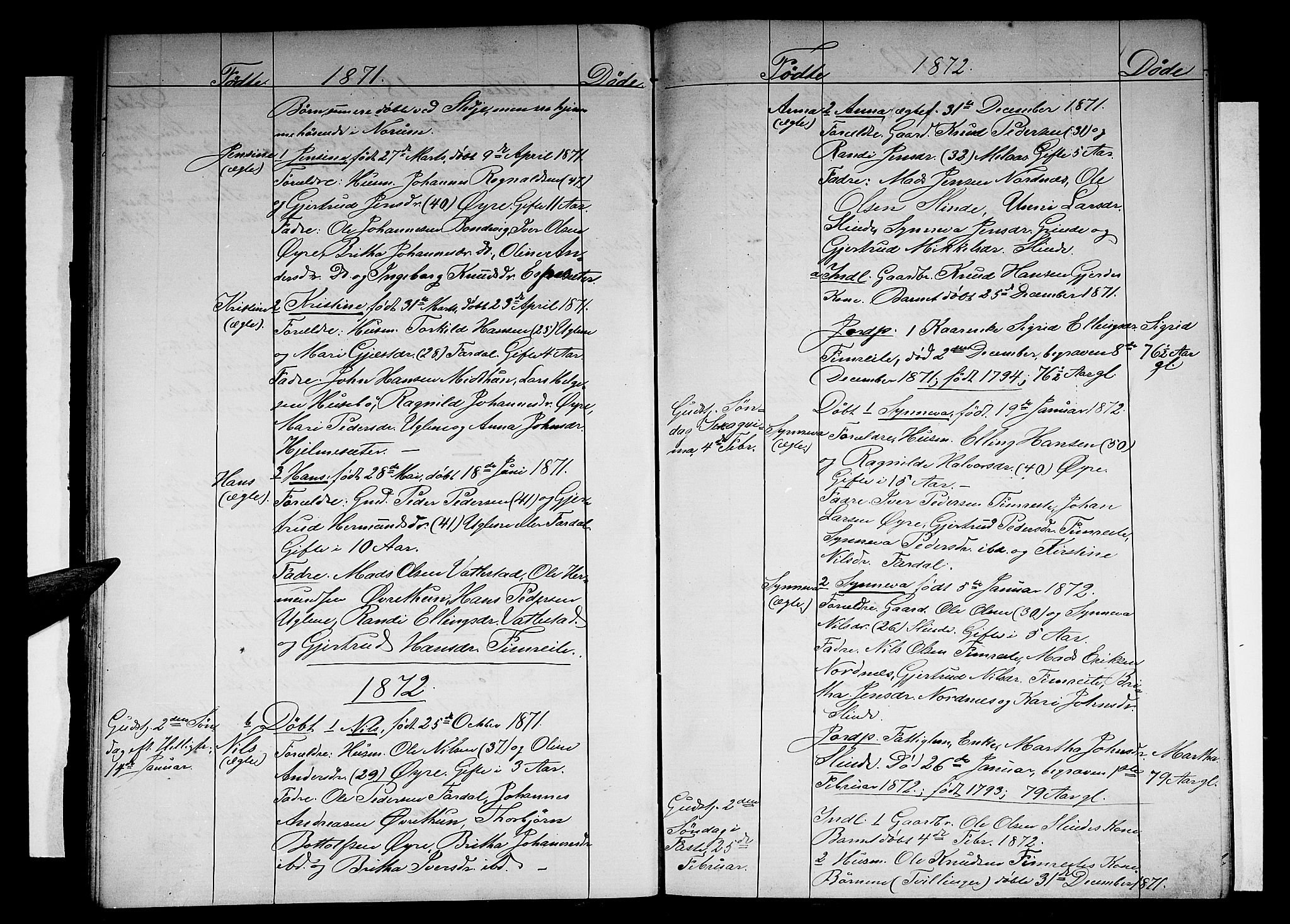 Sogndal sokneprestembete, SAB/A-81301/H/Hab/Habc/L0001: Parish register (copy) no. C 1, 1868-1883, p. 20