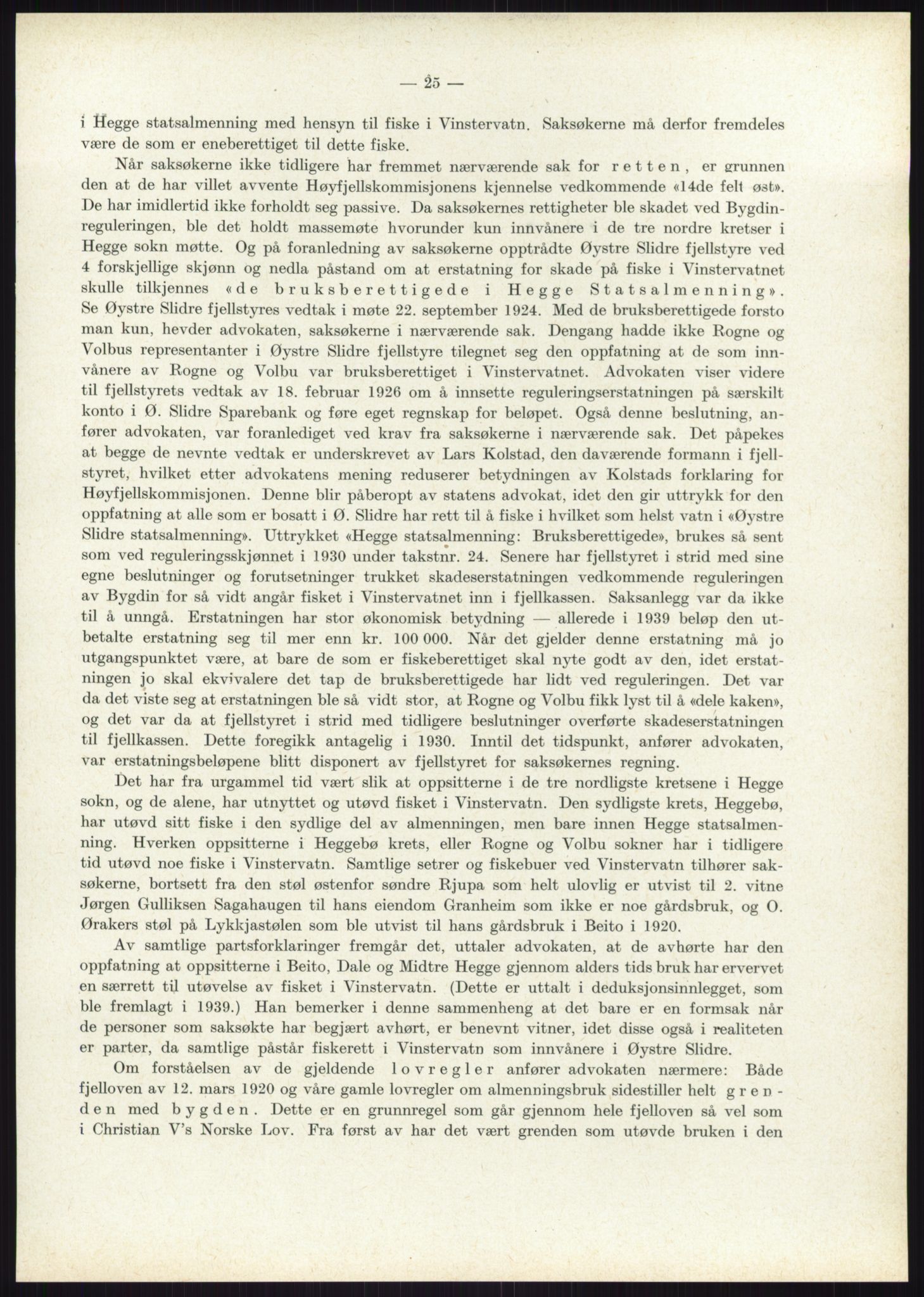 Høyfjellskommisjonen, AV/RA-S-1546/X/Xa/L0001: Nr. 1-33, 1909-1953, p. 5994