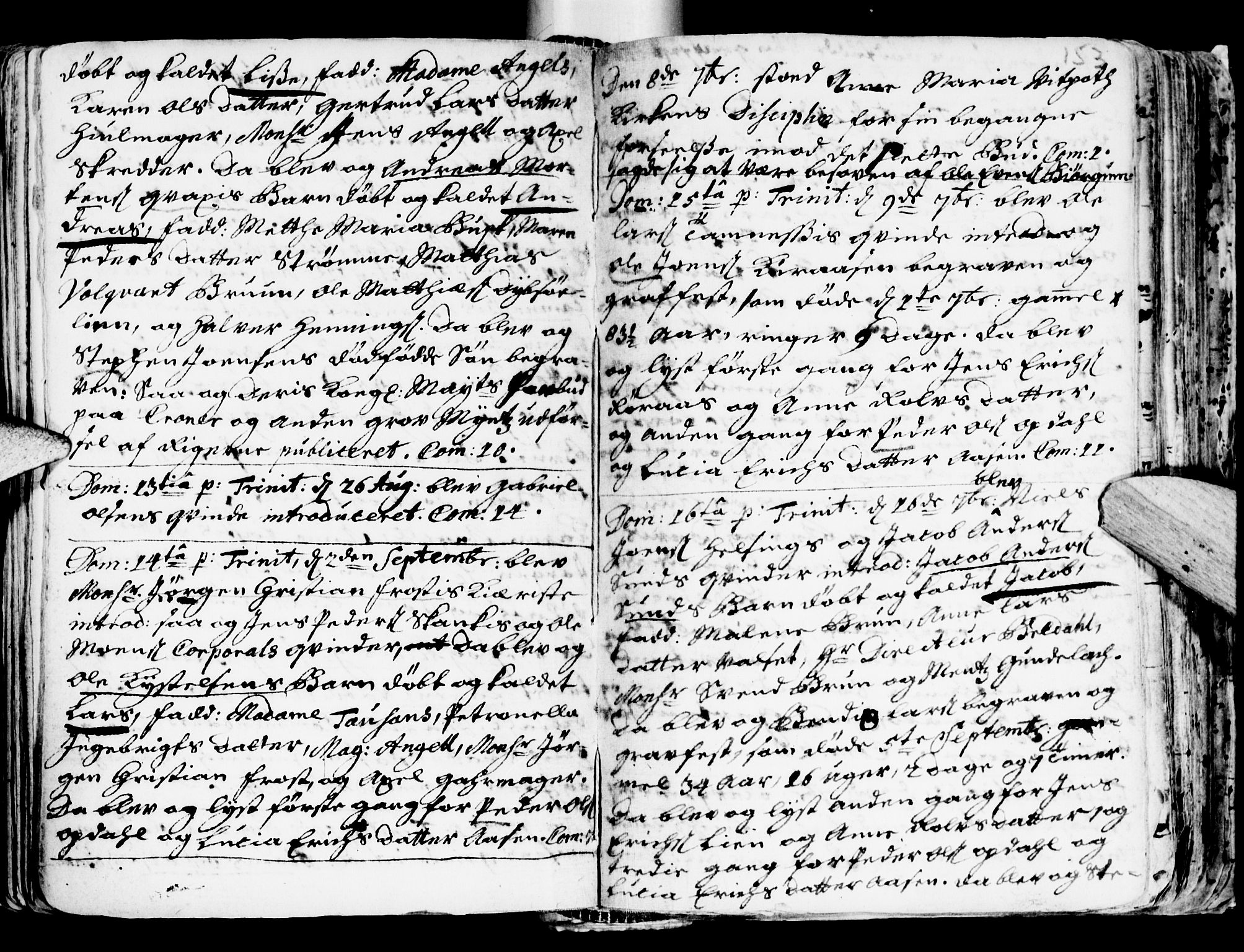 Ministerialprotokoller, klokkerbøker og fødselsregistre - Sør-Trøndelag, SAT/A-1456/681/L0924: Parish register (official) no. 681A02, 1720-1731, p. 152-153