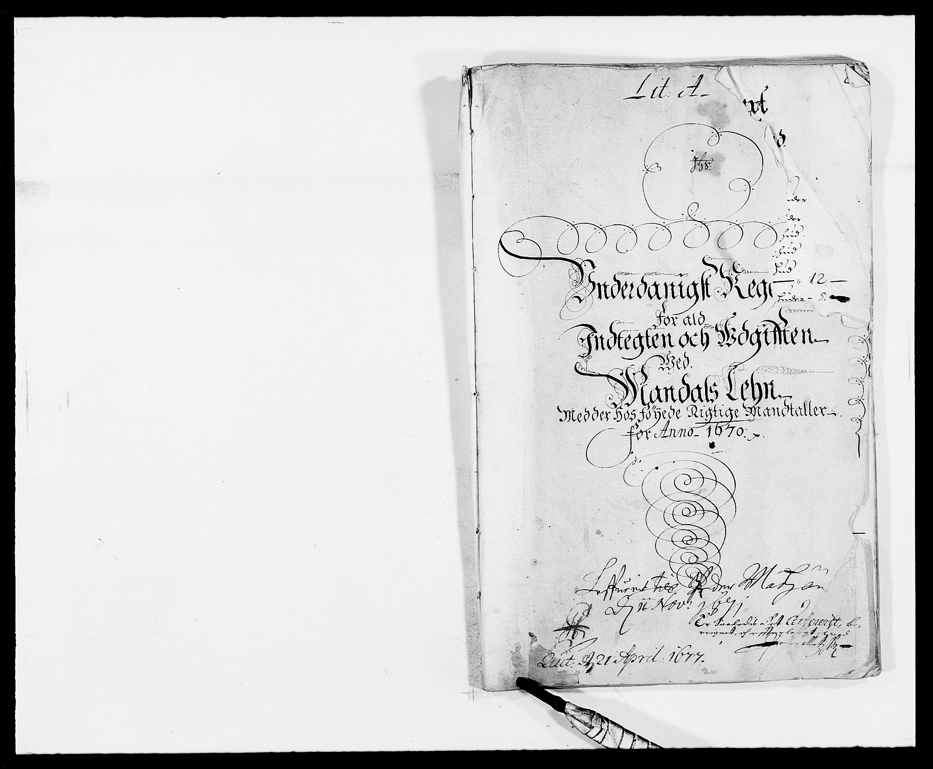 Rentekammeret inntil 1814, Reviderte regnskaper, Fogderegnskap, RA/EA-4092/R42/L2538: Mandal fogderi, 1667-1670, p. 221