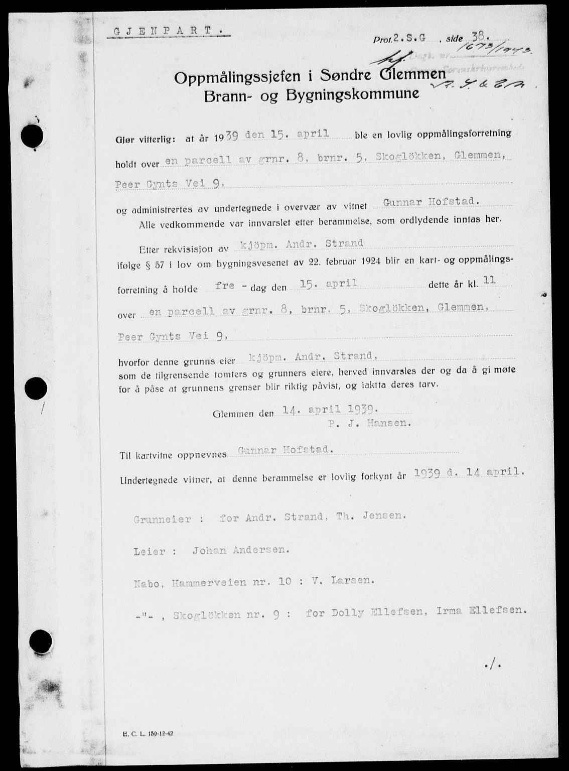 Onsøy sorenskriveri, SAO/A-10474/G/Ga/Gab/L0012: Mortgage book no. II A-11, 1943-1944