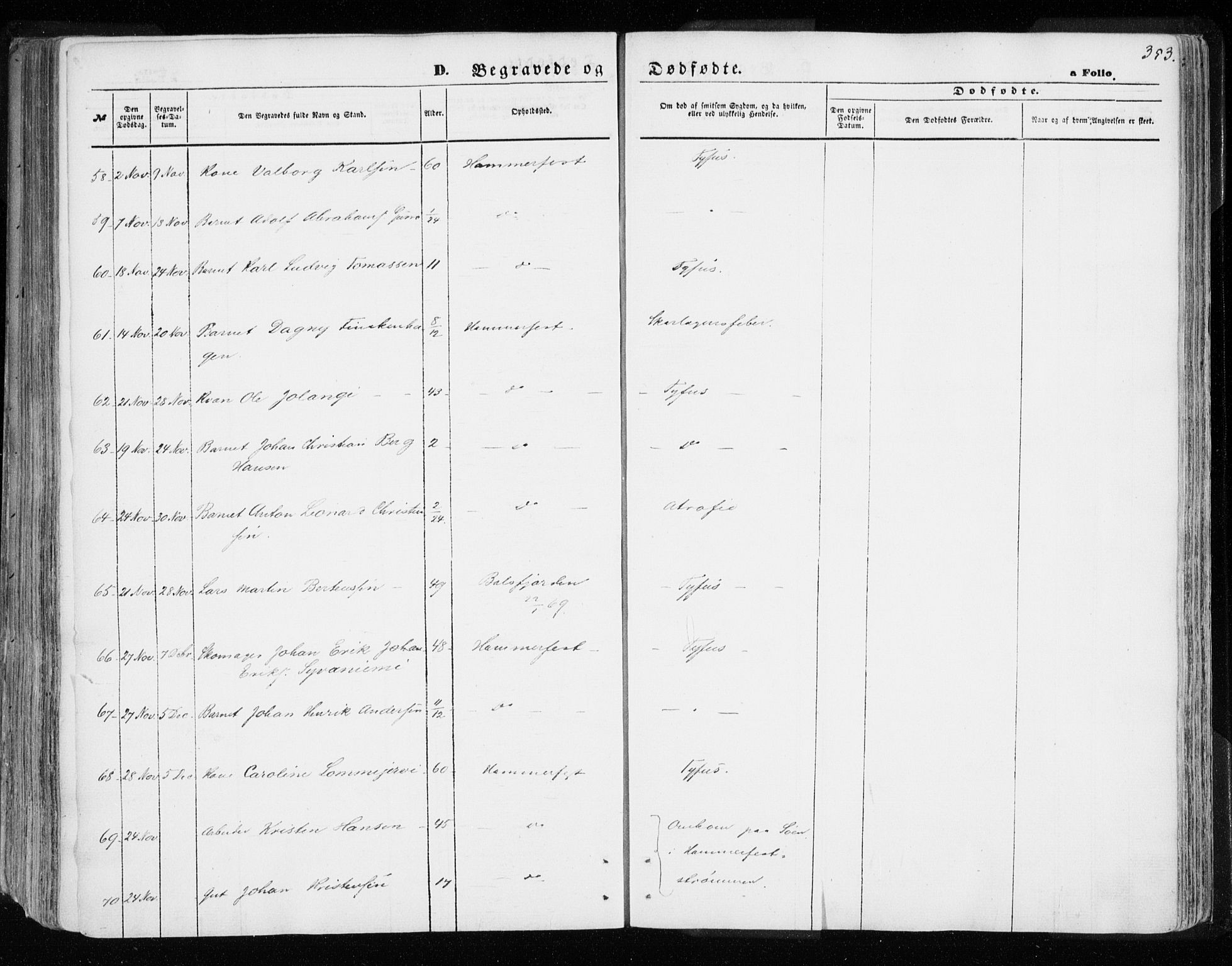 Hammerfest sokneprestkontor, AV/SATØ-S-1347/H/Ha/L0005.kirke: Parish register (official) no. 5, 1857-1869, p. 353