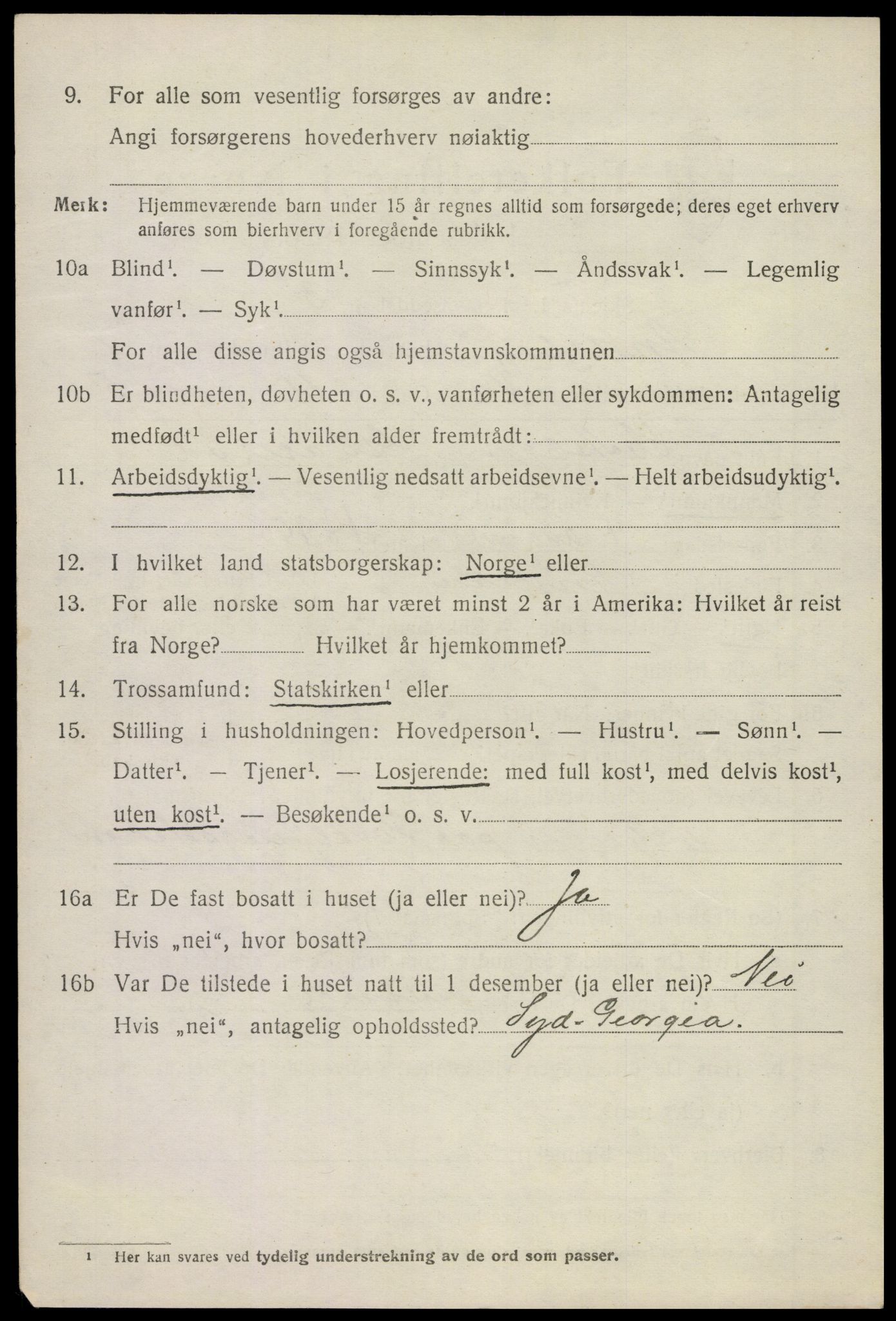 SAKO, 1920 census for Andebu, 1920, p. 1837