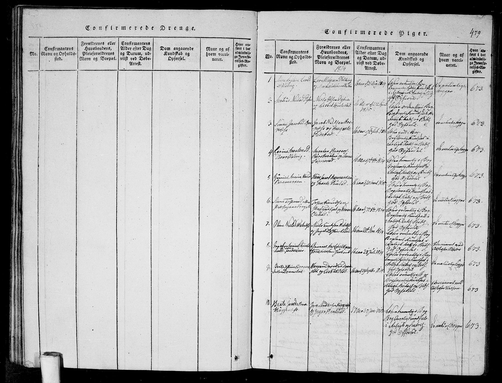 Rygge prestekontor Kirkebøker, AV/SAO-A-10084b/G/Ga/L0001: Parish register (copy) no. 1, 1814-1871, p. 478-479