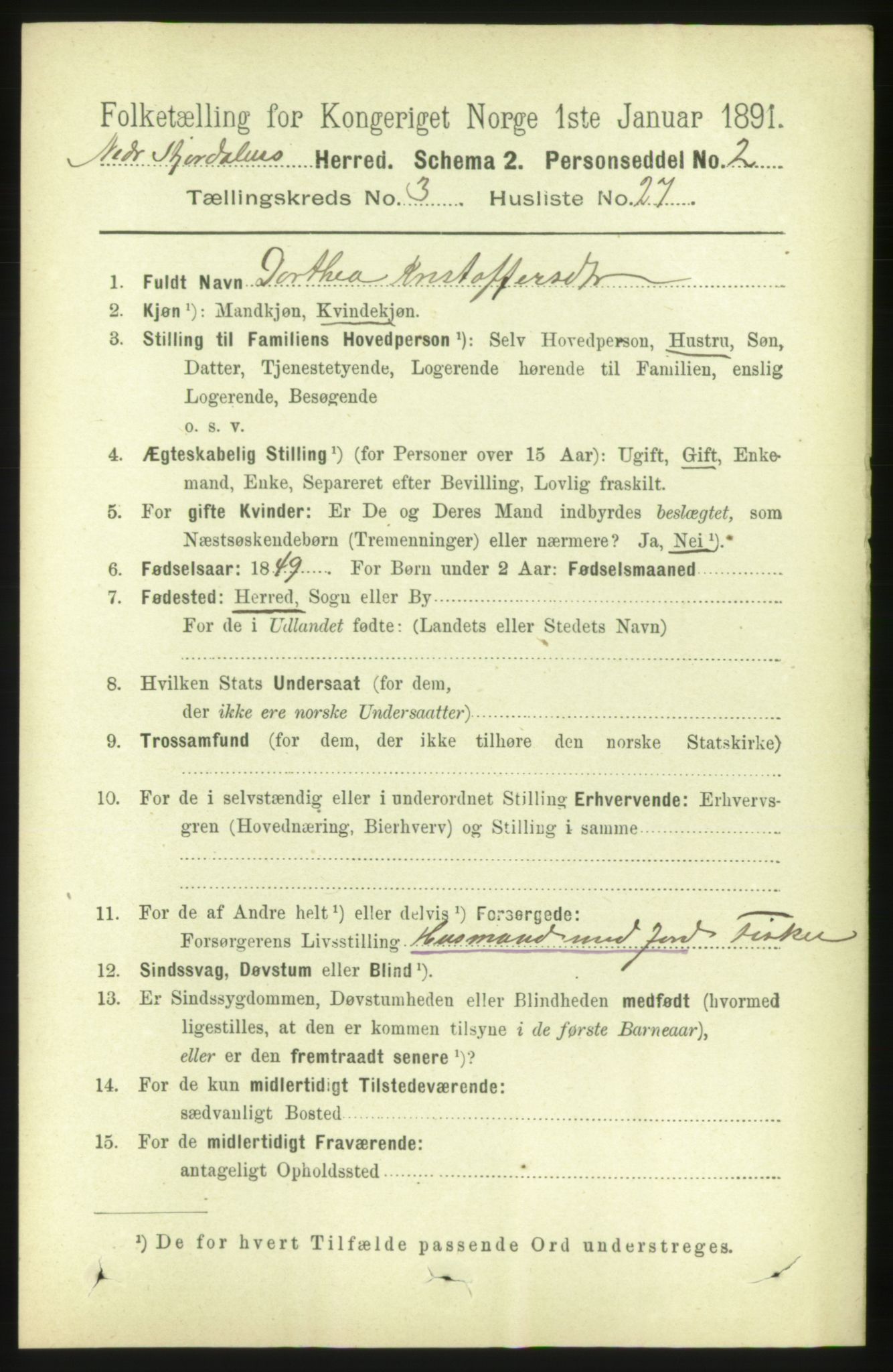 RA, 1891 census for 1714 Nedre Stjørdal, 1891, p. 1221