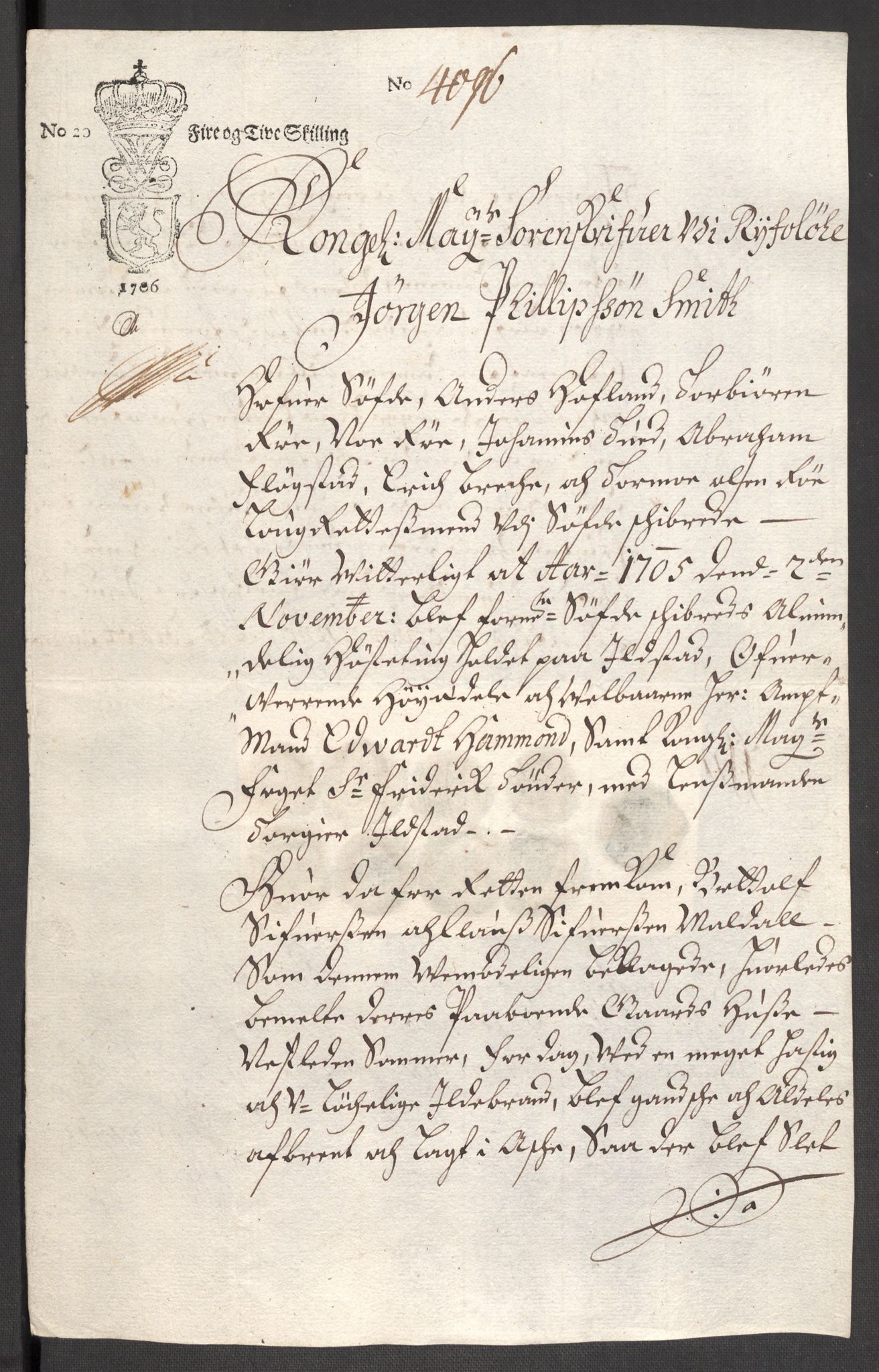 Rentekammeret inntil 1814, Reviderte regnskaper, Fogderegnskap, RA/EA-4092/R47/L2860: Fogderegnskap Ryfylke, 1703-1705, p. 519
