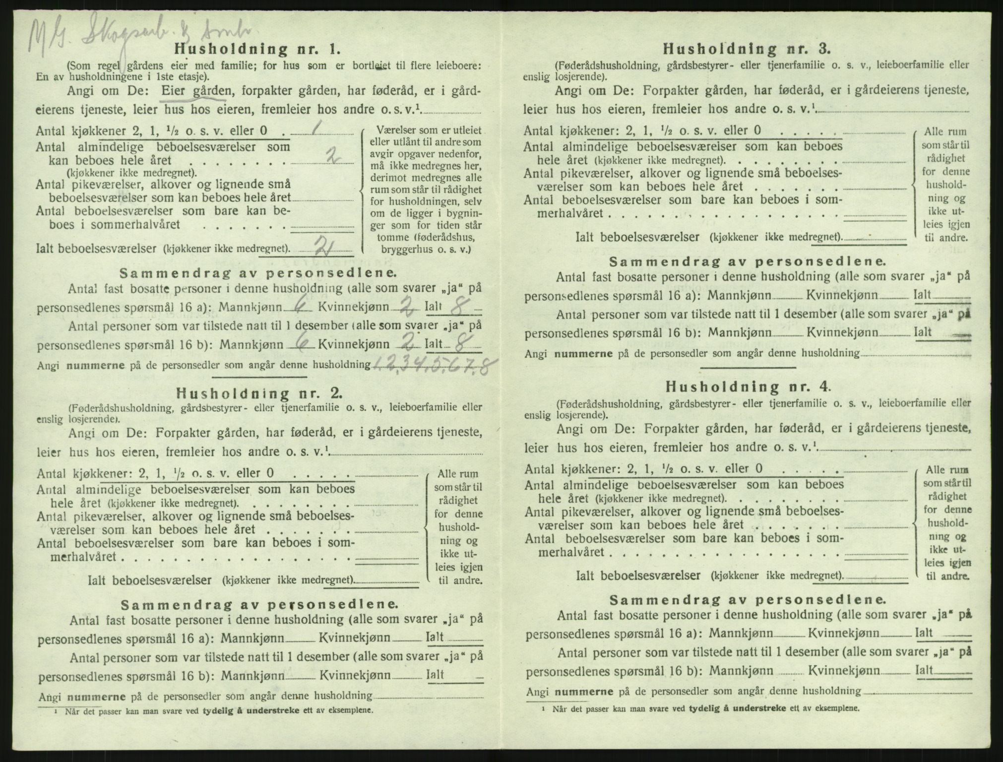 SAKO, 1920 census for Lardal, 1920, p. 956