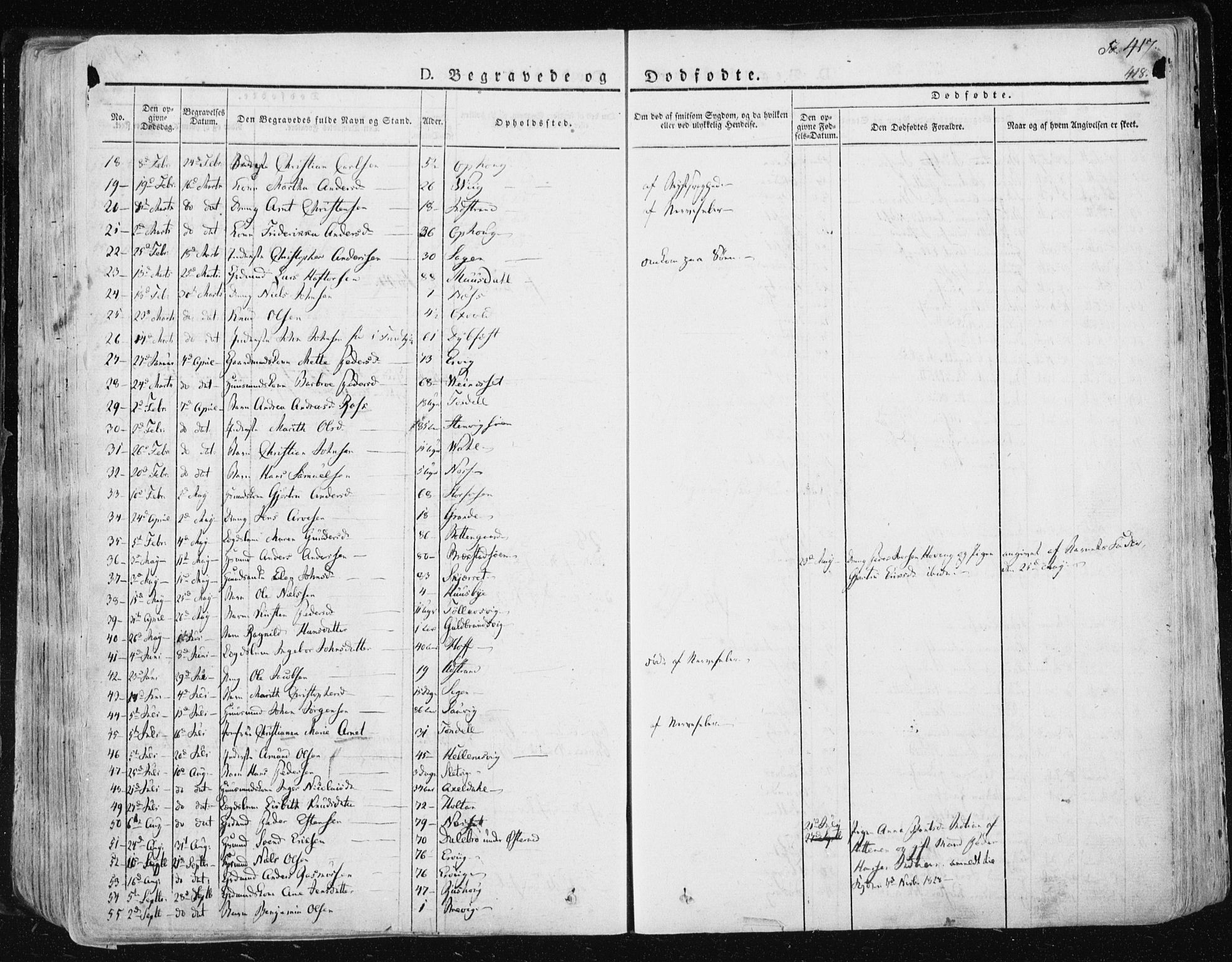 Ministerialprotokoller, klokkerbøker og fødselsregistre - Sør-Trøndelag, AV/SAT-A-1456/659/L0735: Parish register (official) no. 659A05, 1826-1841, p. 417