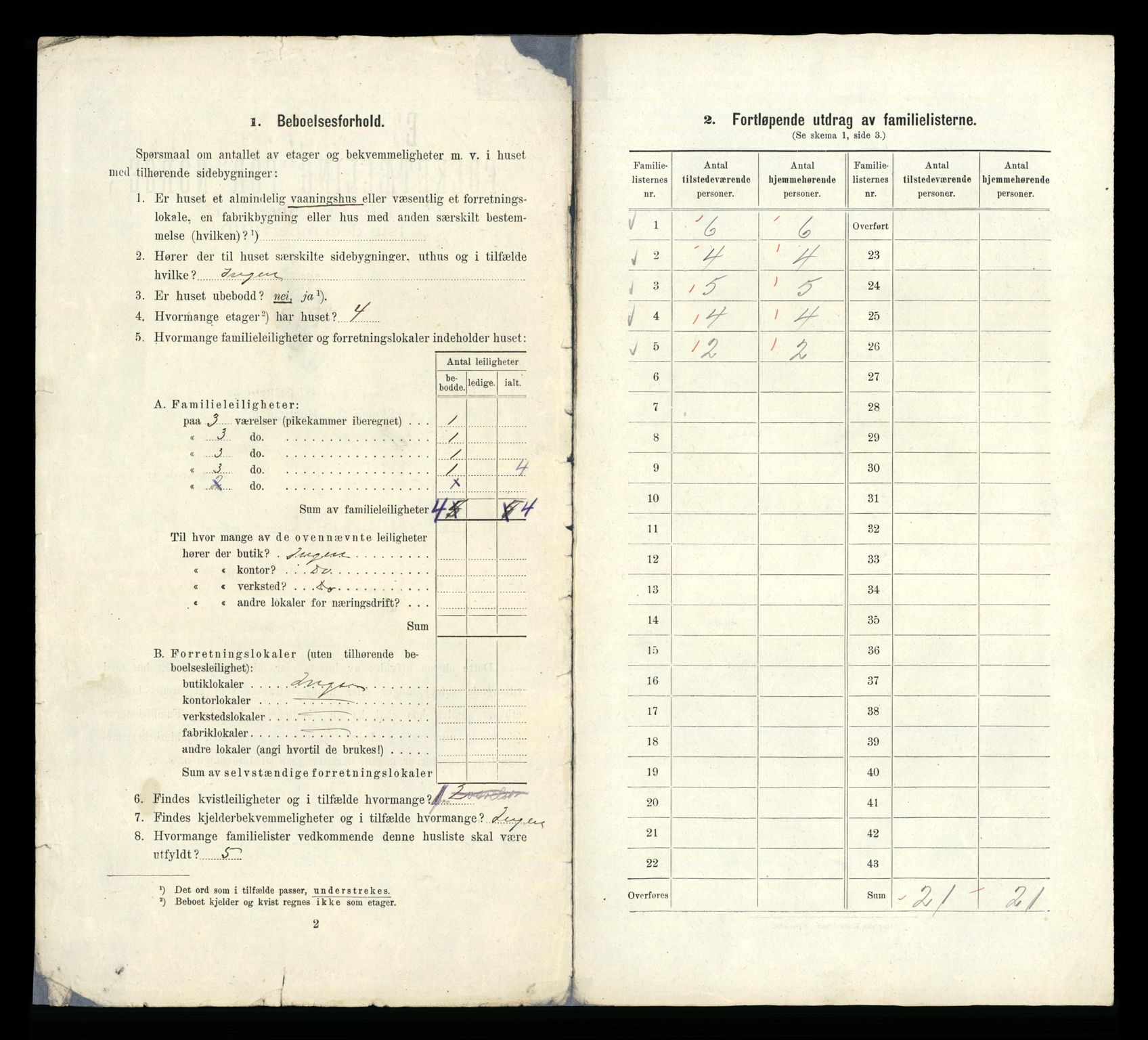 RA, 1910 census for Bergen, 1910, p. 4450