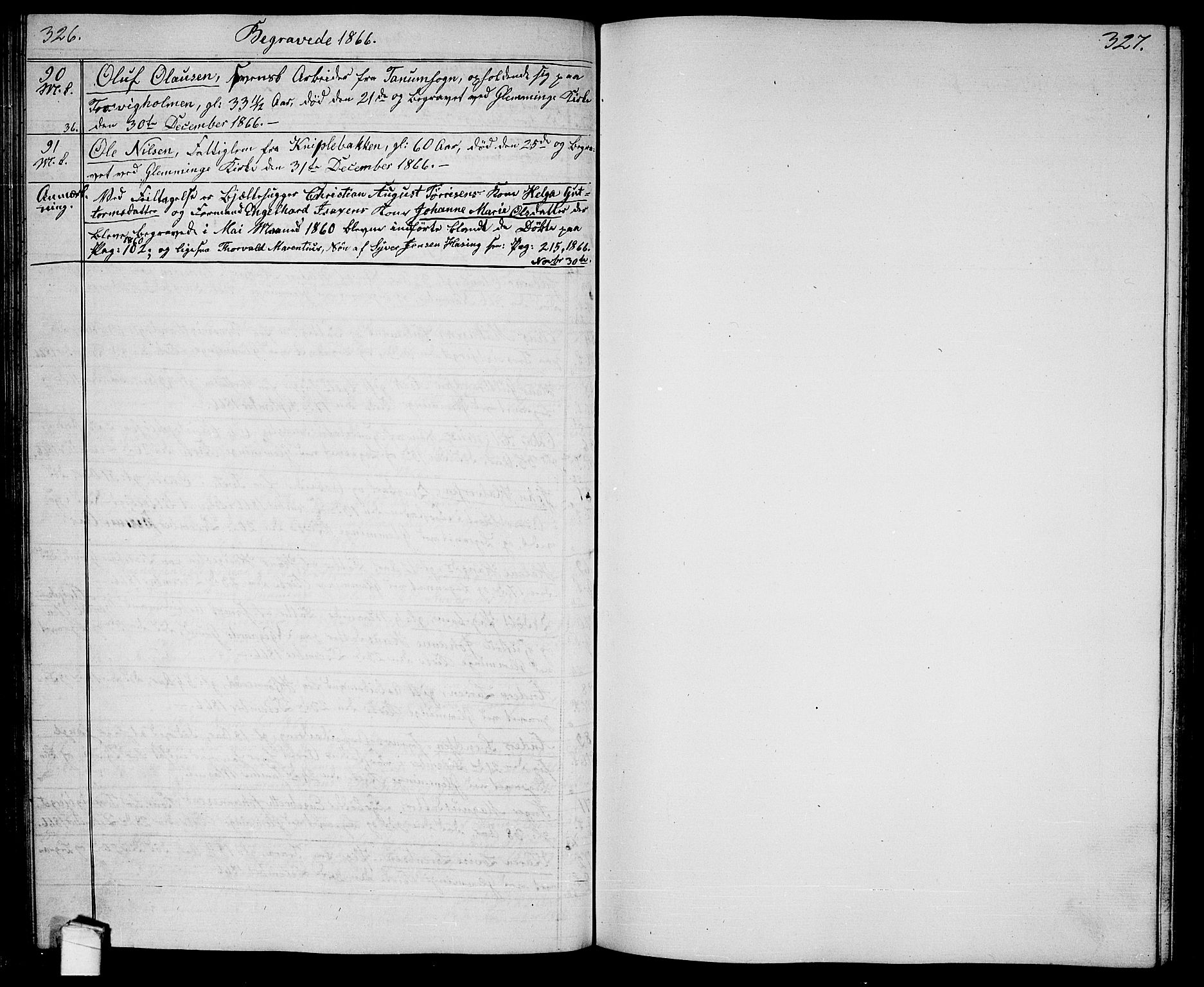 Glemmen prestekontor Kirkebøker, SAO/A-10908/G/Ga/L0003: Parish register (copy) no. 3, 1852-1866, p. 326-327
