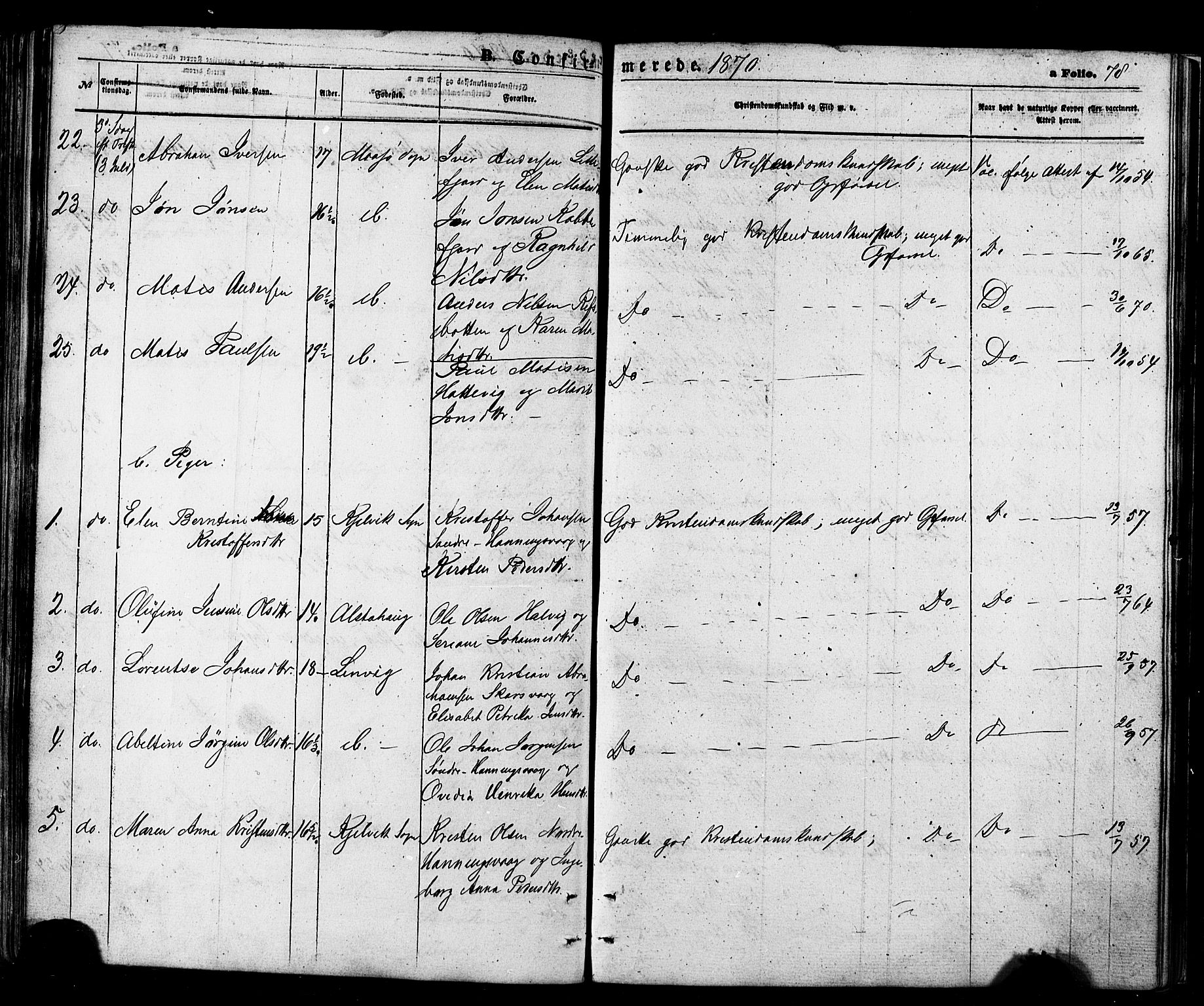 Måsøy sokneprestkontor, AV/SATØ-S-1348/H/Ha/L0003kirke: Parish register (official) no. 3, 1866-1877, p. 78