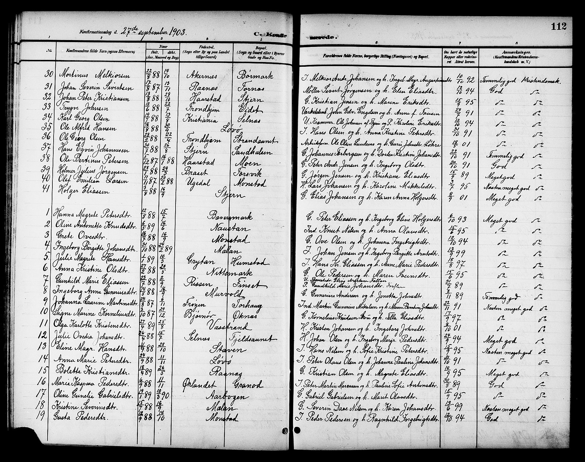 Ministerialprotokoller, klokkerbøker og fødselsregistre - Sør-Trøndelag, SAT/A-1456/655/L0688: Parish register (copy) no. 655C04, 1899-1922, p. 112