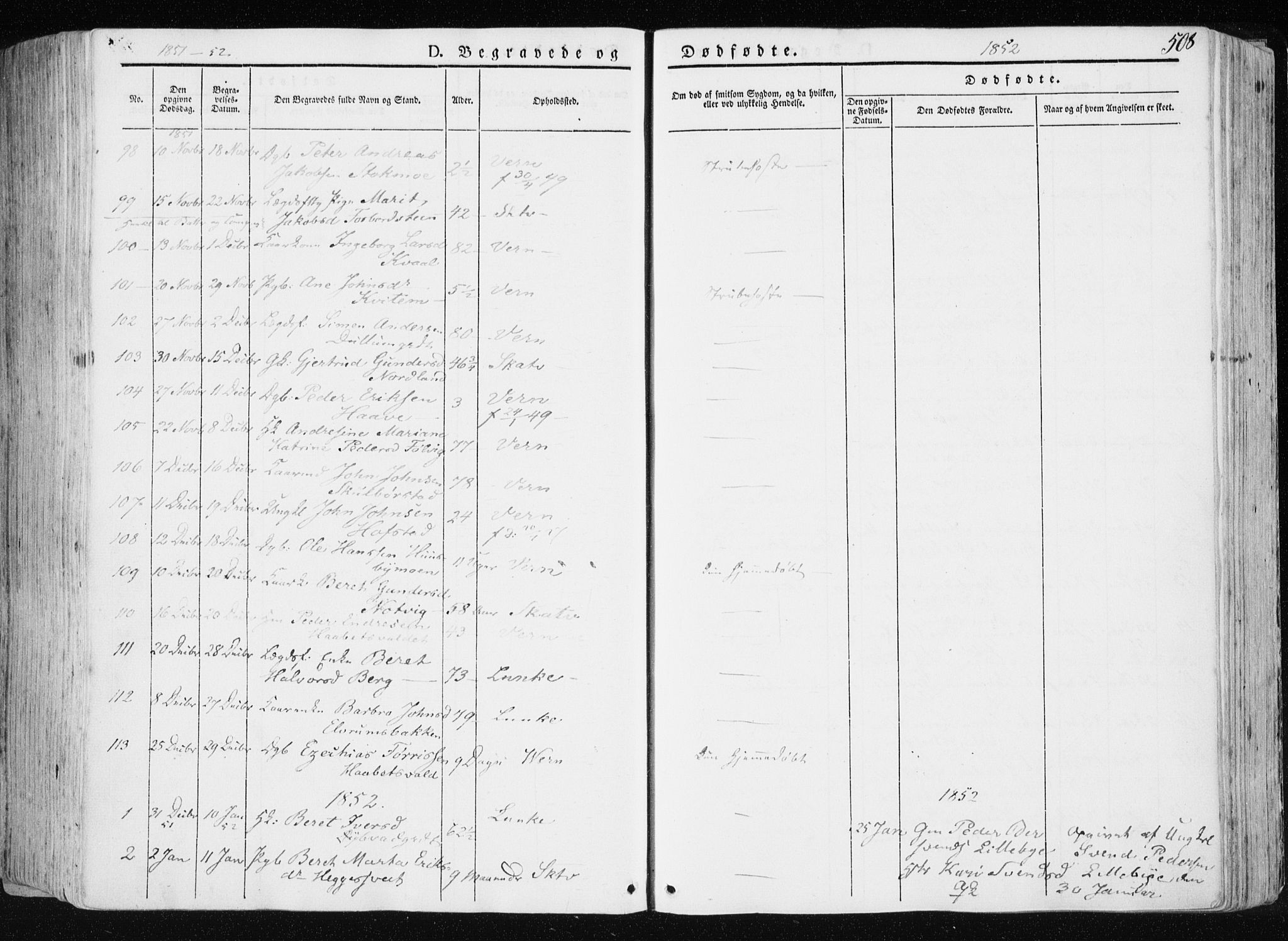 Ministerialprotokoller, klokkerbøker og fødselsregistre - Nord-Trøndelag, AV/SAT-A-1458/709/L0074: Parish register (official) no. 709A14, 1845-1858, p. 508