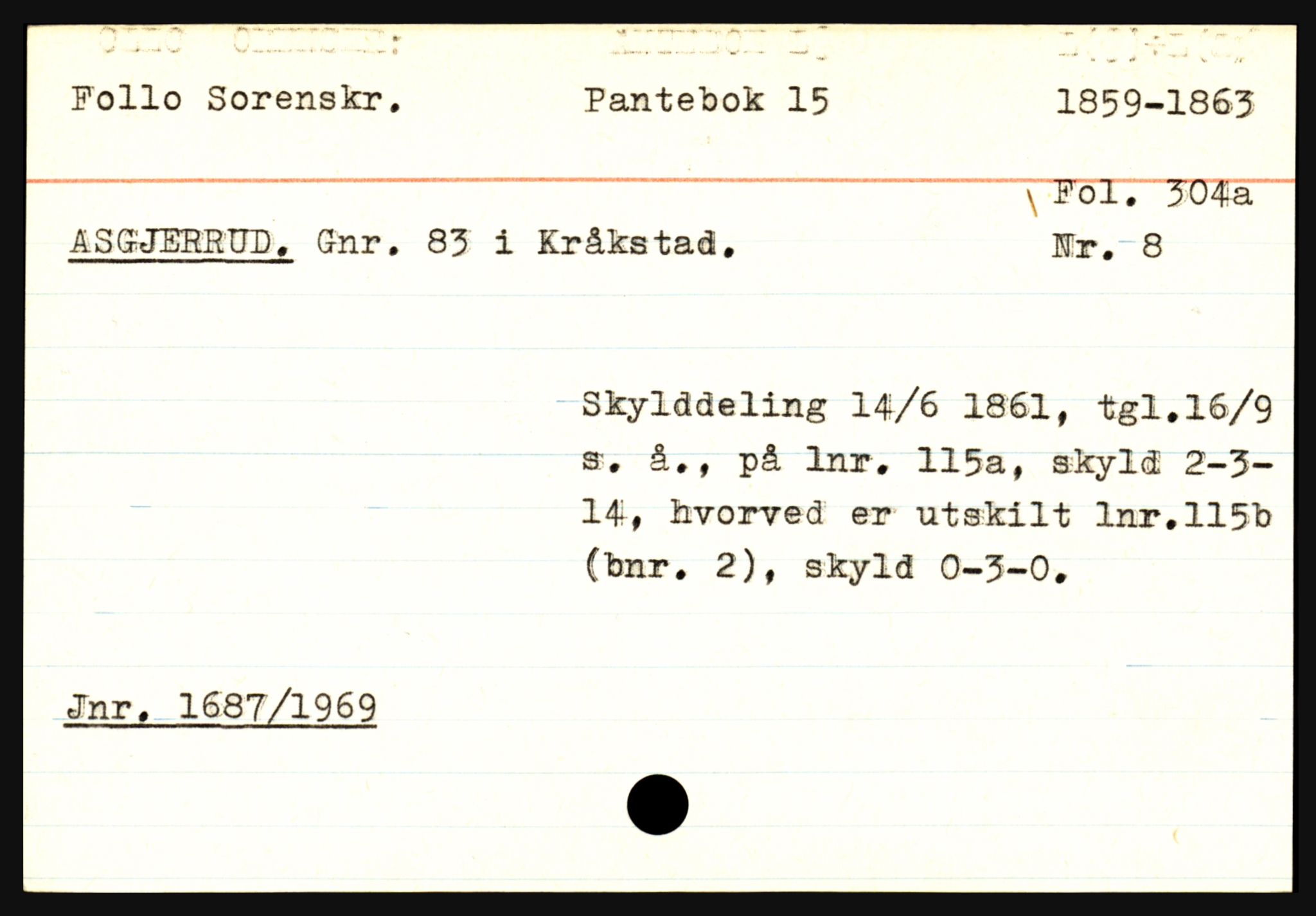 Statsarkivet i Oslo, AV/SAO-A-10621/Z/Zb/L0012: Kråkstad m/ Ski (Alvum - Østvet), Nannestad (Asakskogen - Ås), Nes (Auli - Haugsskov), p. 6