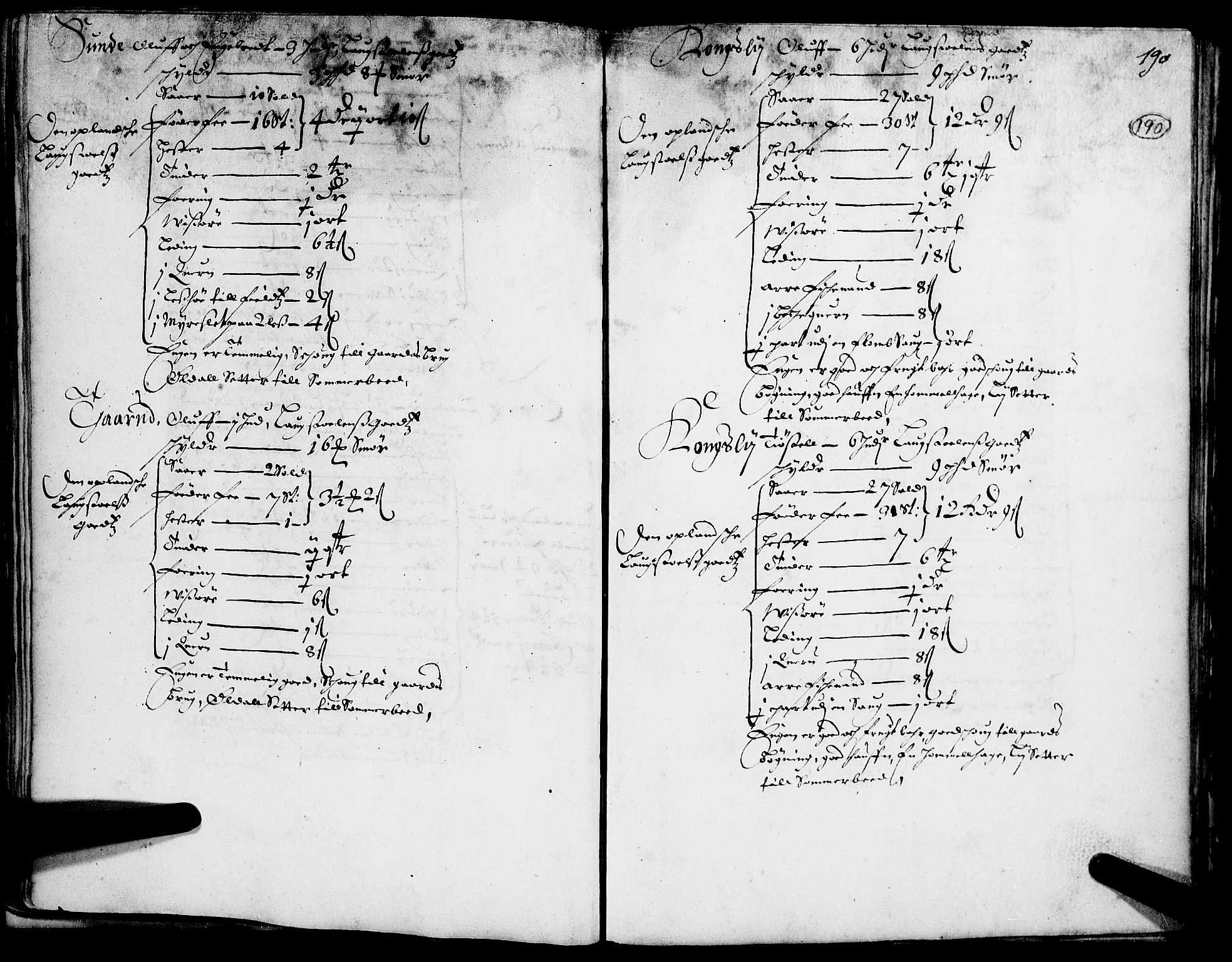 Rentekammeret inntil 1814, Realistisk ordnet avdeling, RA/EA-4070/N/Nb/Nba/L0014: Gudbrandsdalen fogderi, 1. del, 1668, p. 189b-190a