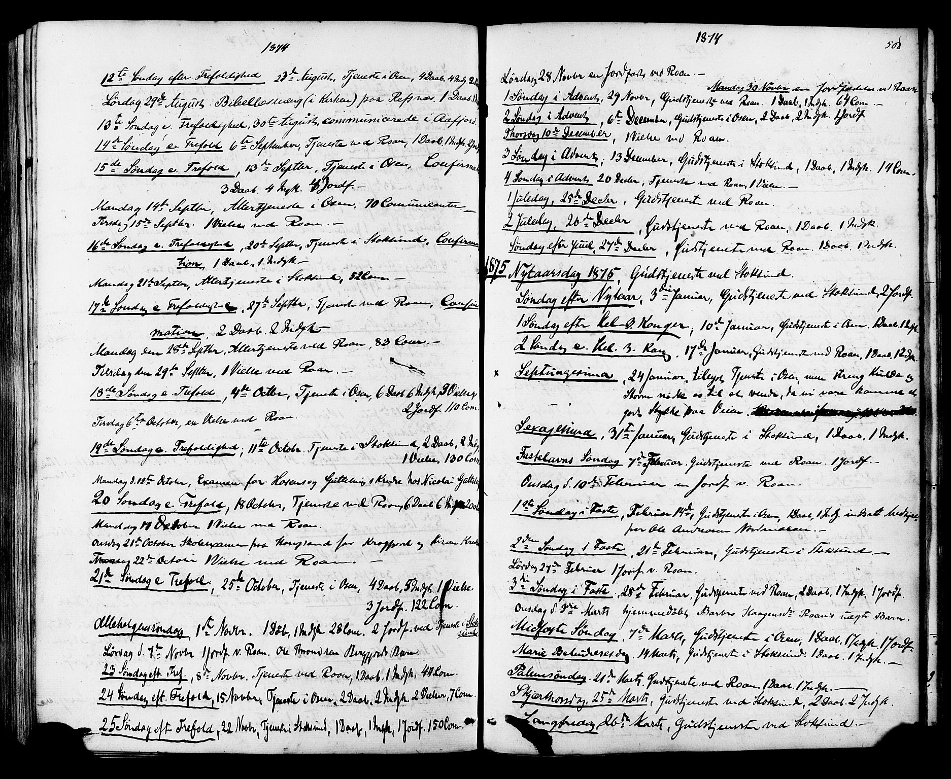 Ministerialprotokoller, klokkerbøker og fødselsregistre - Sør-Trøndelag, SAT/A-1456/657/L0706: Parish register (official) no. 657A07, 1867-1878, p. 508