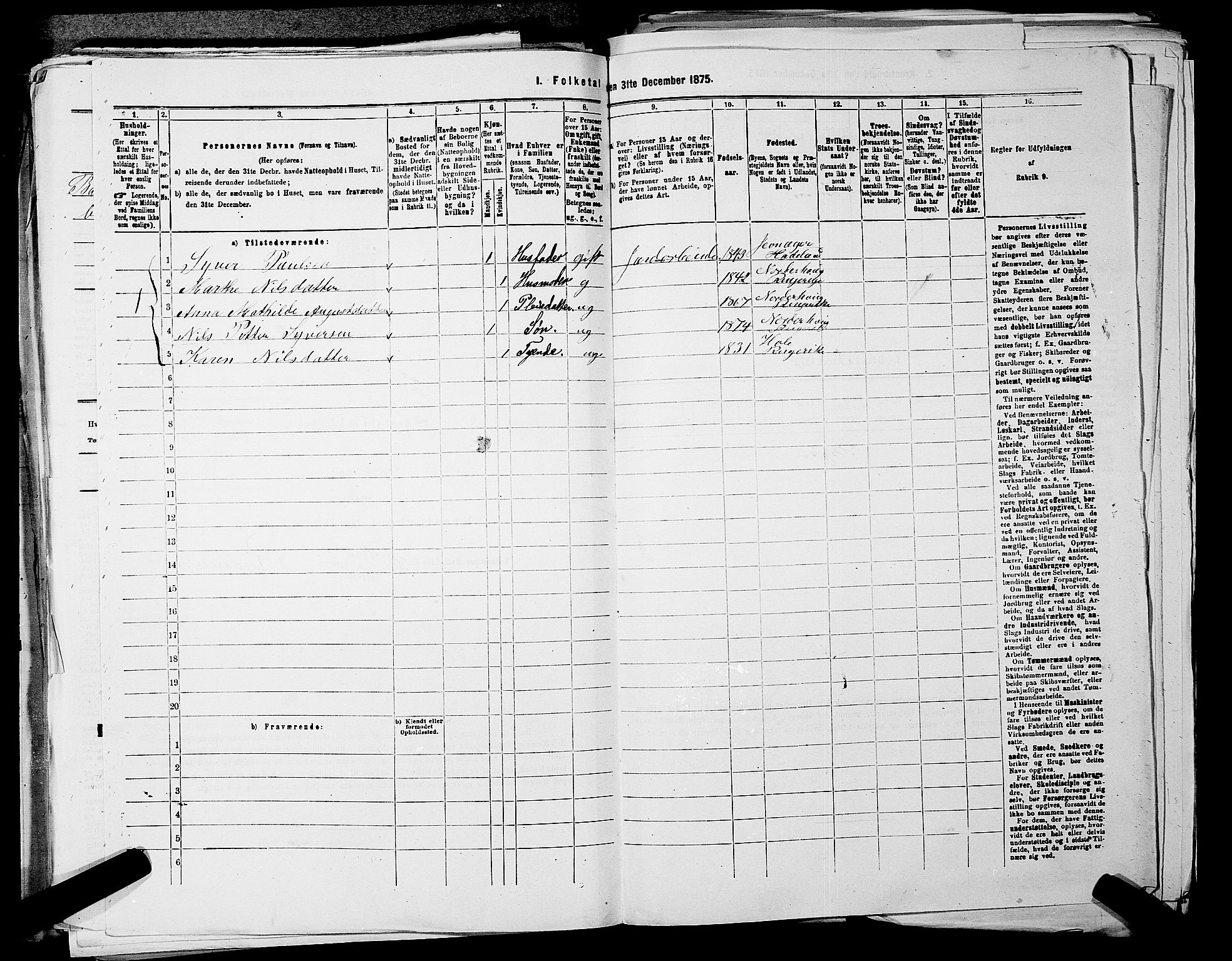 RA, 1875 census for 0218aP Vestre Aker, 1875, p. 680