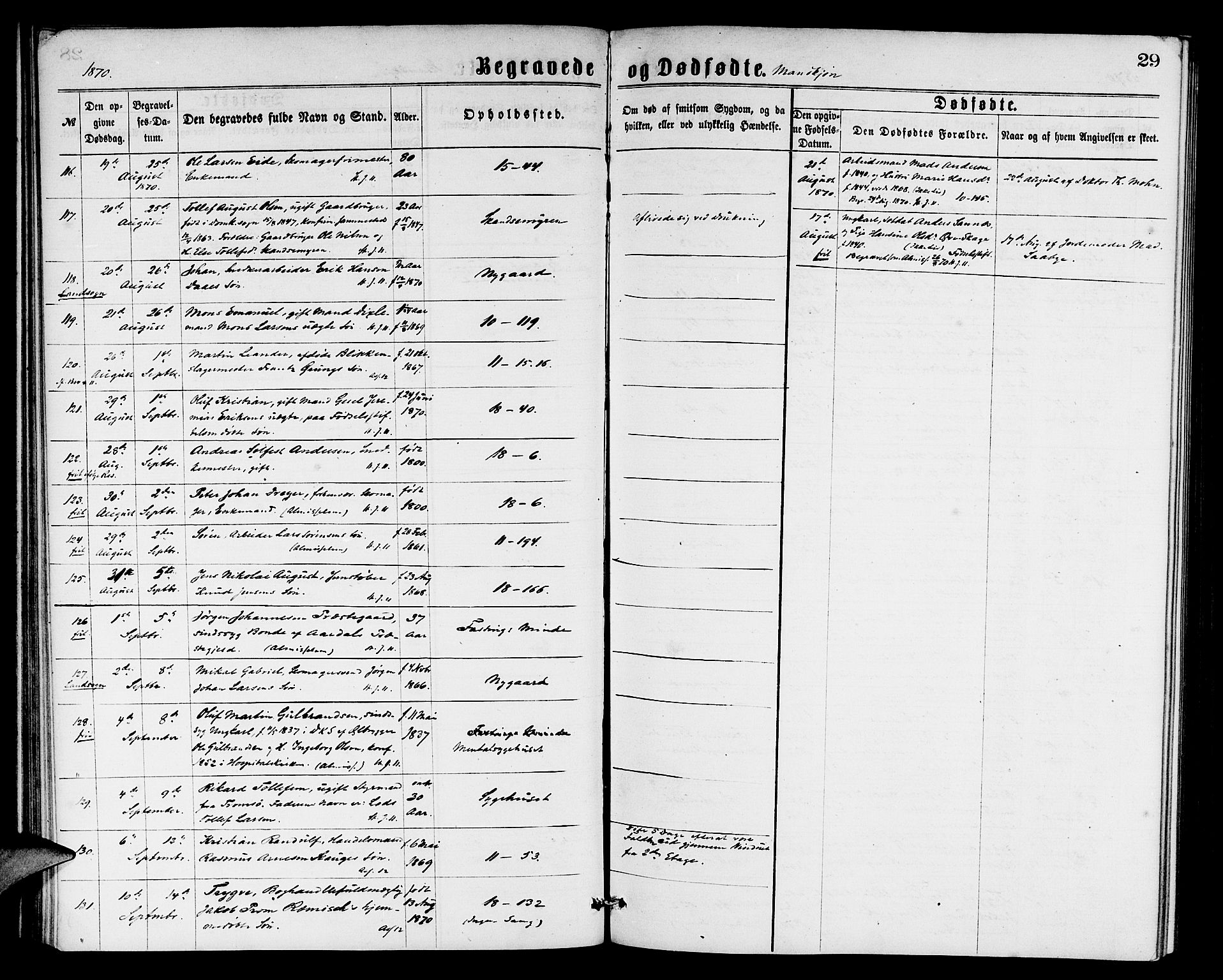 Domkirken sokneprestembete, AV/SAB-A-74801/H/Hab/L0040: Parish register (copy) no. E 4, 1868-1877, p. 29