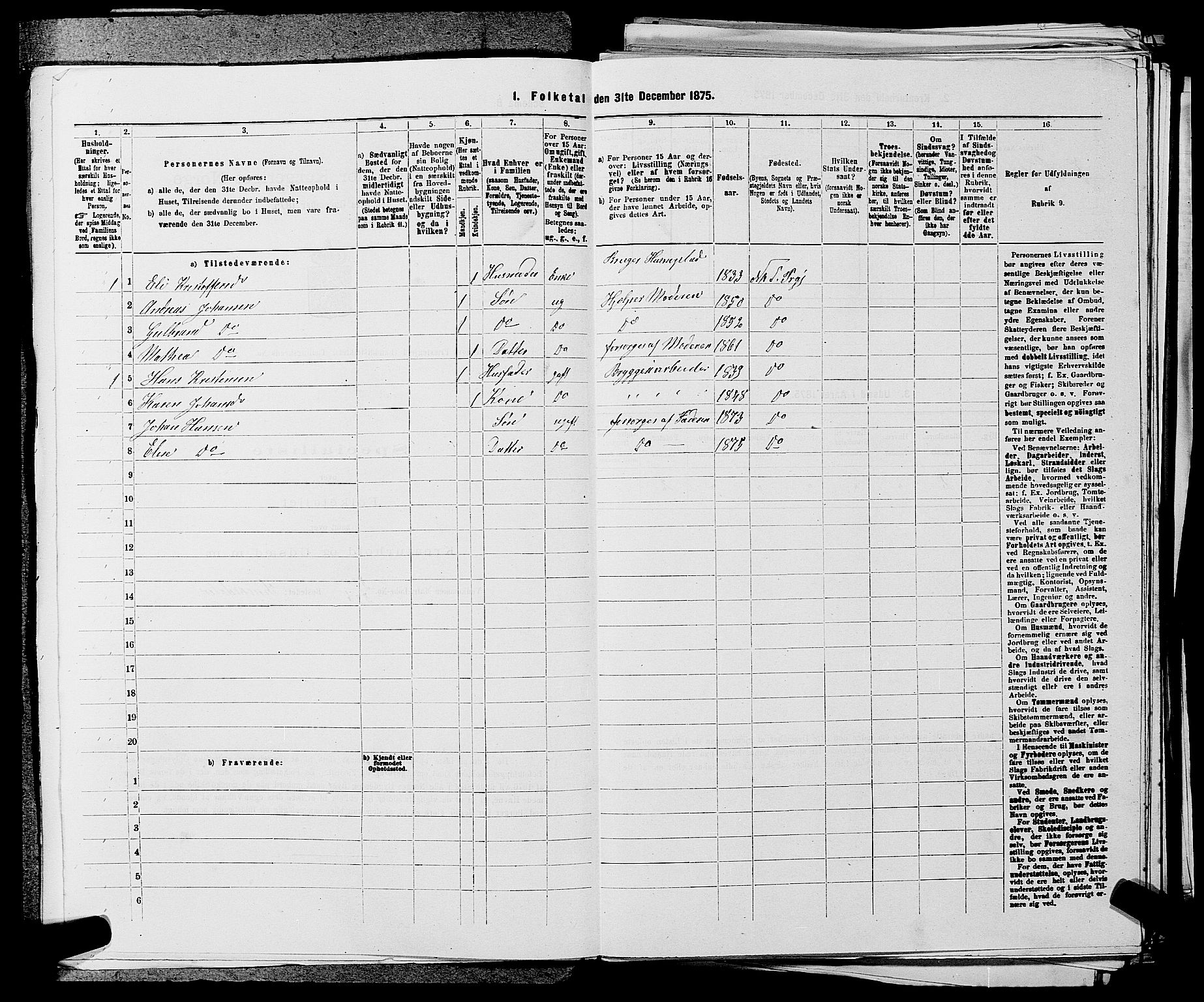 SAKO, 1875 census for 0613L Norderhov/Norderhov, Haug og Lunder, 1875, p. 758