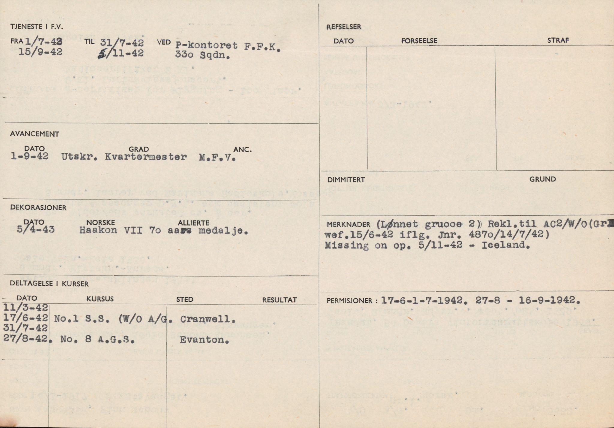 Forsvaret, Forsvarets overkommando/Luftforsvarsstaben, AV/RA-RAFA-4079/P/Pa/L0052: Personellpapirer, 1917, p. 571