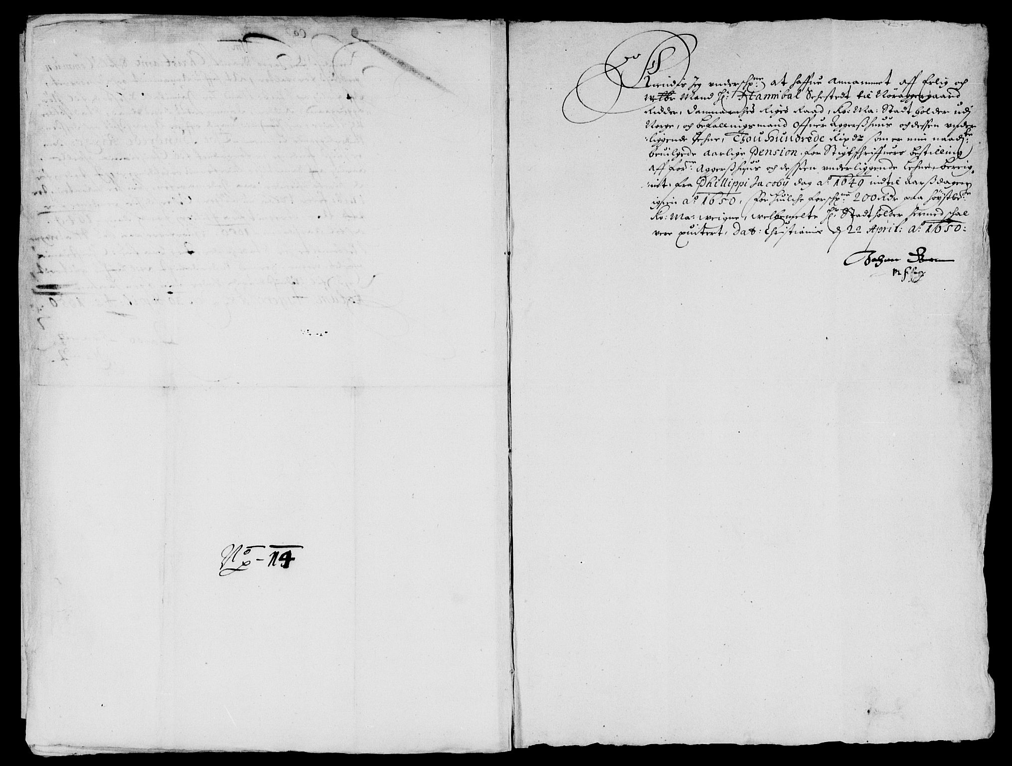 Rentekammeret inntil 1814, Reviderte regnskaper, Lensregnskaper, AV/RA-EA-5023/R/Rb/Rba/L0200: Akershus len, 1643-1651