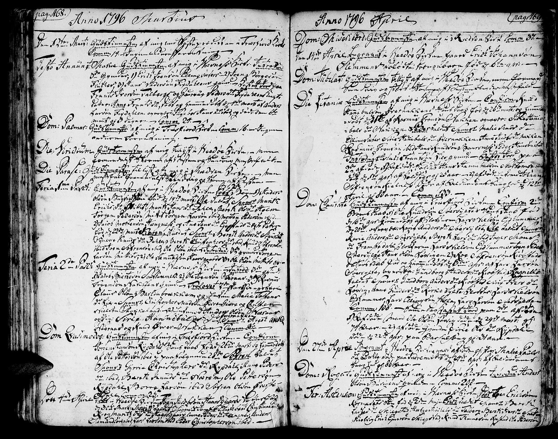 Ministerialprotokoller, klokkerbøker og fødselsregistre - Møre og Romsdal, AV/SAT-A-1454/547/L0600: Parish register (official) no. 547A02, 1765-1799, p. 468-469