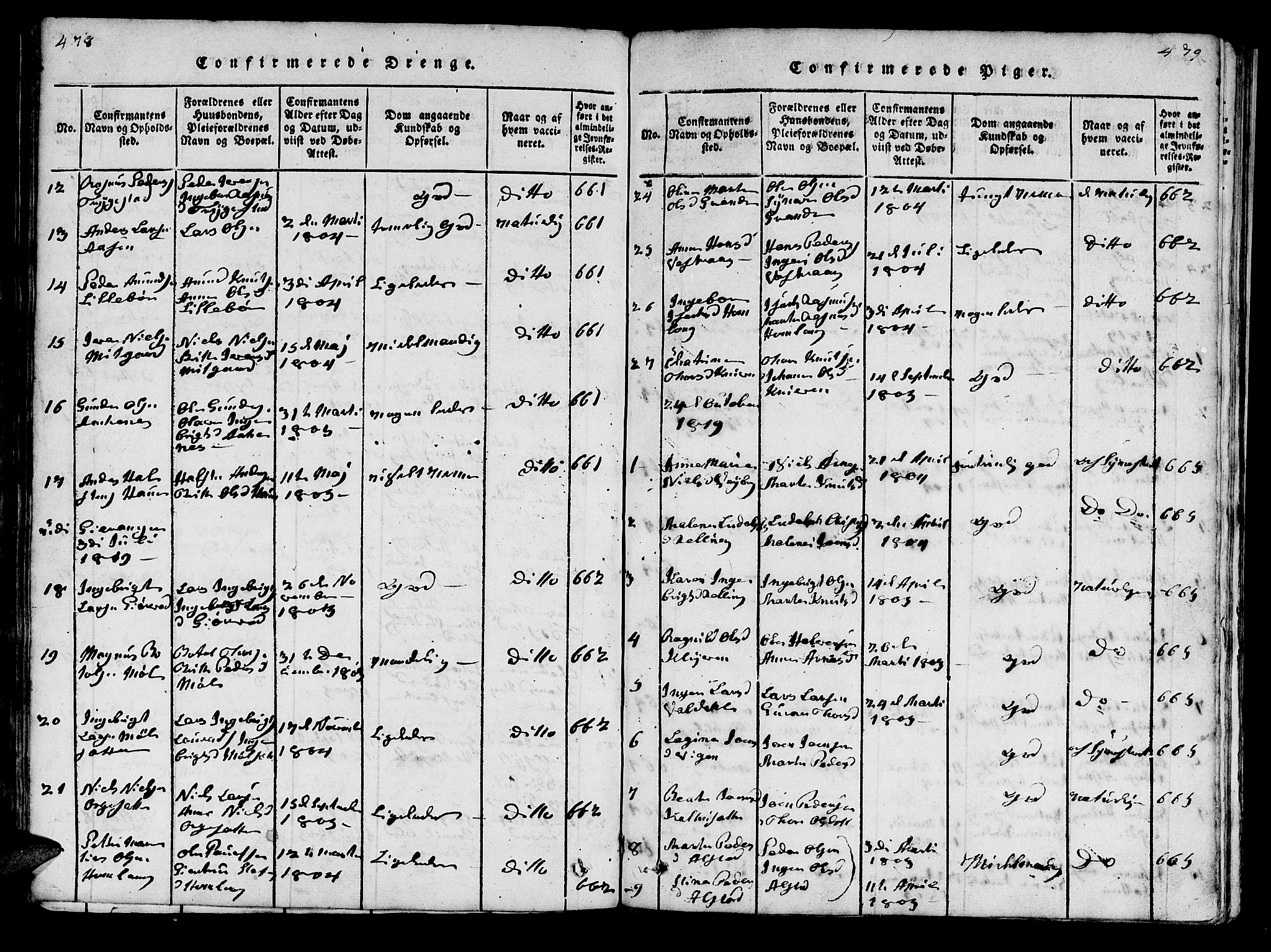 Ministerialprotokoller, klokkerbøker og fødselsregistre - Møre og Romsdal, SAT/A-1454/519/L0246: Parish register (official) no. 519A05, 1817-1834, p. 478-479