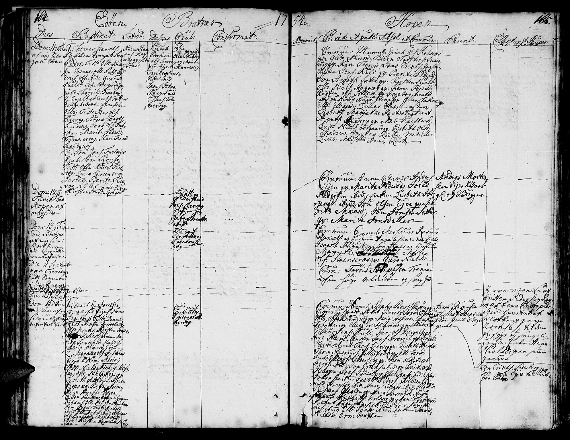 Ministerialprotokoller, klokkerbøker og fødselsregistre - Møre og Romsdal, AV/SAT-A-1454/581/L0931: Parish register (official) no. 581A01, 1751-1765, p. 164-165