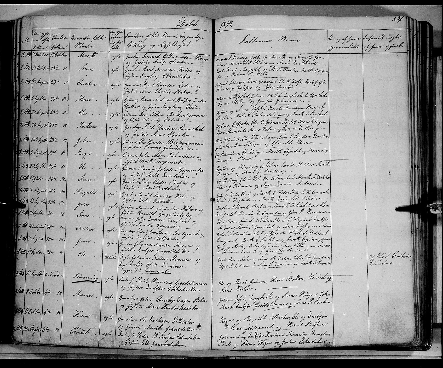 Lom prestekontor, AV/SAH-PREST-070/K/L0006: Parish register (official) no. 6A, 1837-1863, p. 237