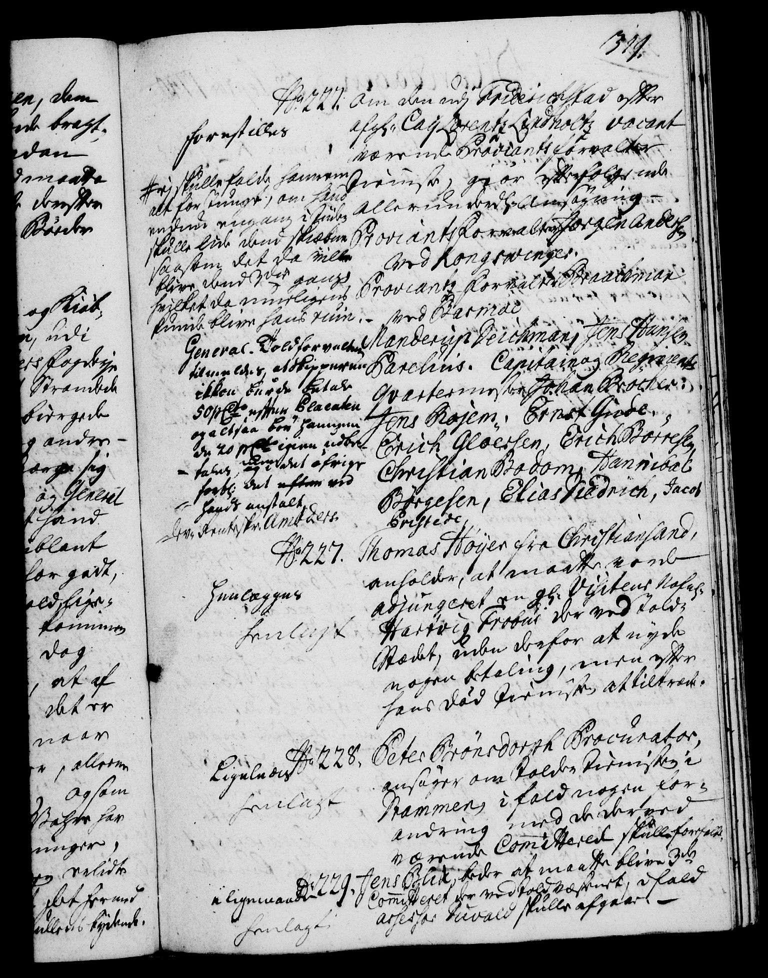 Rentekammeret, Kammerkanselliet, RA/EA-3111/G/Gh/Gha/L0022: Norsk ekstraktmemorialprotokoll (merket RK 53.67), 1739-1741, p. 319