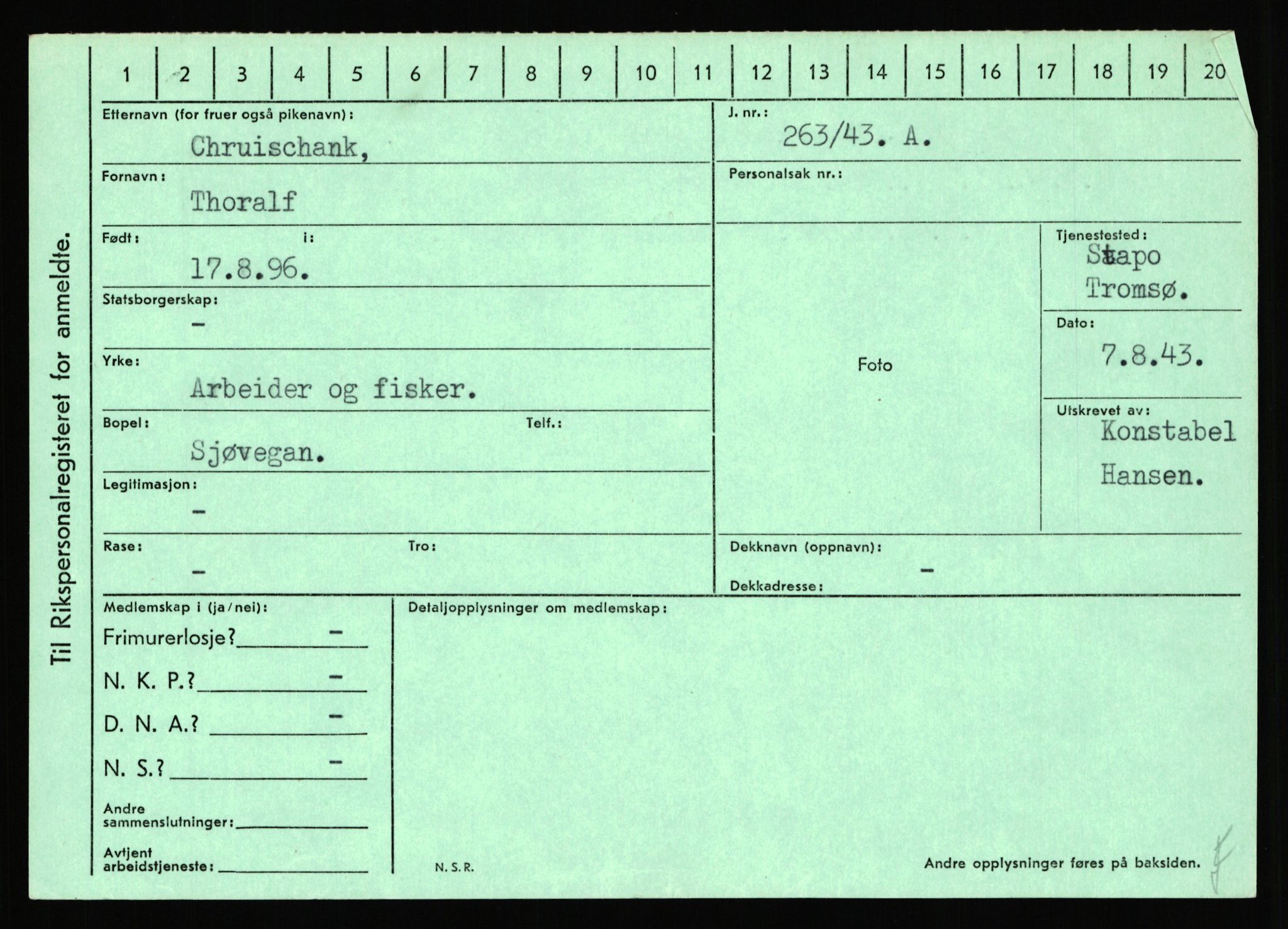 Statspolitiet - Hovedkontoret / Osloavdelingen, AV/RA-S-1329/C/Ca/L0003: Brechan - Eichinger	, 1943-1945, p. 2156