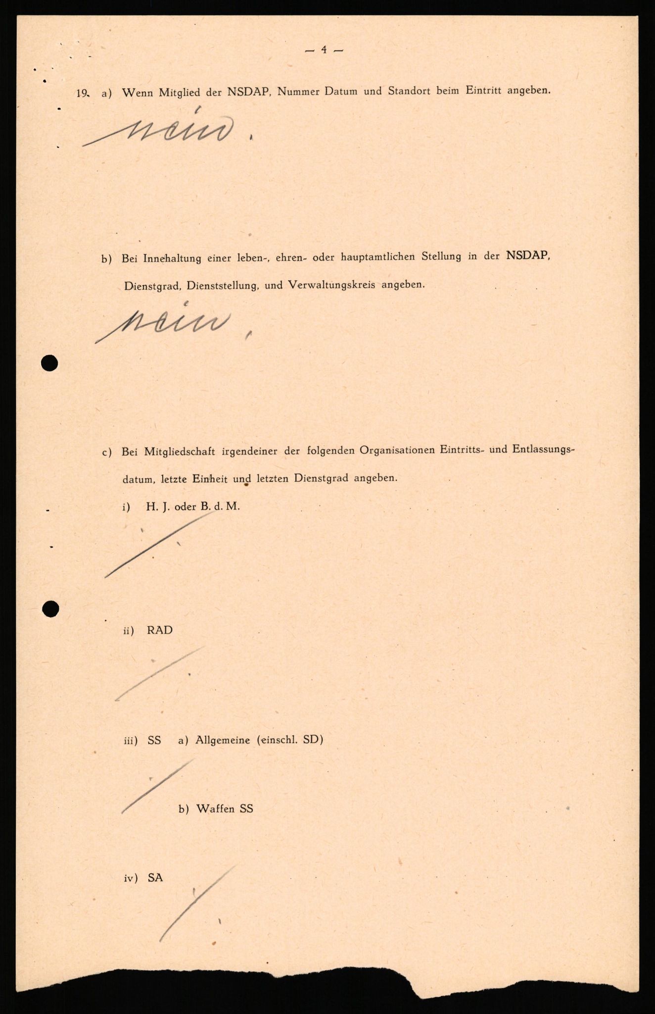 Forsvaret, Forsvarets overkommando II, AV/RA-RAFA-3915/D/Db/L0040: CI Questionaires. Tyske okkupasjonsstyrker i Norge. Østerrikere., 1945-1946, p. 307