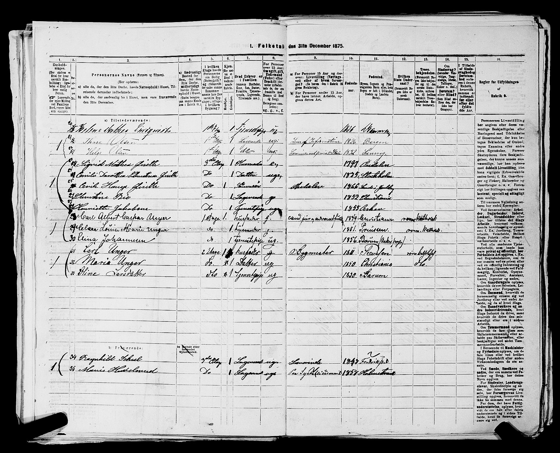 RA, 1875 census for 0301 Kristiania, 1875, p. 3223