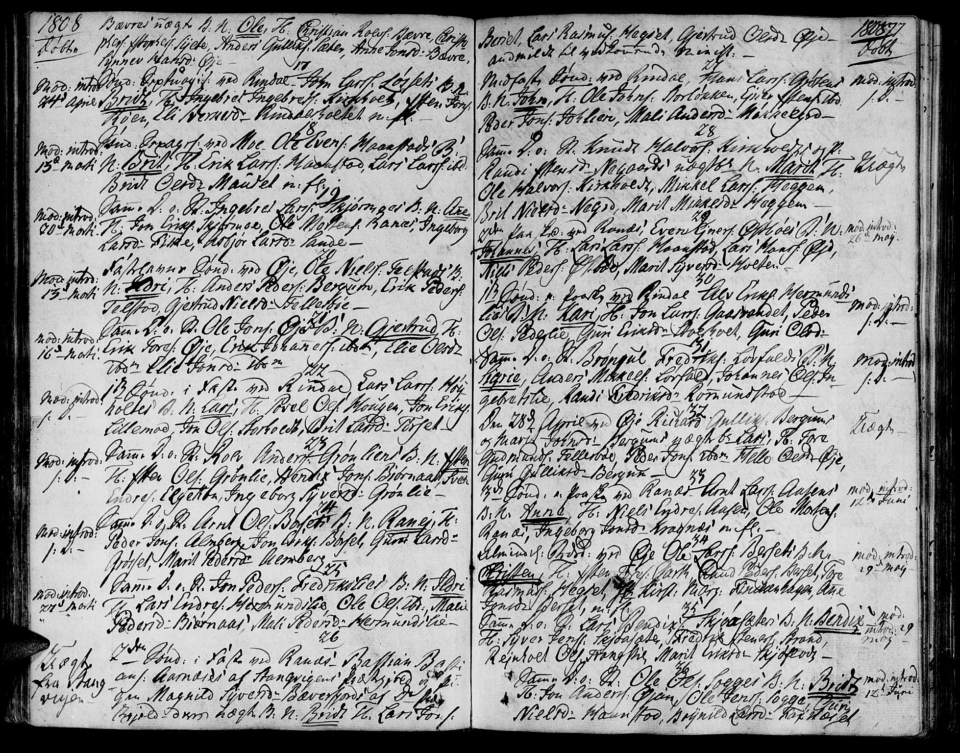 Ministerialprotokoller, klokkerbøker og fødselsregistre - Møre og Romsdal, AV/SAT-A-1454/595/L1040: Parish register (official) no. 595A02, 1797-1819, p. 77