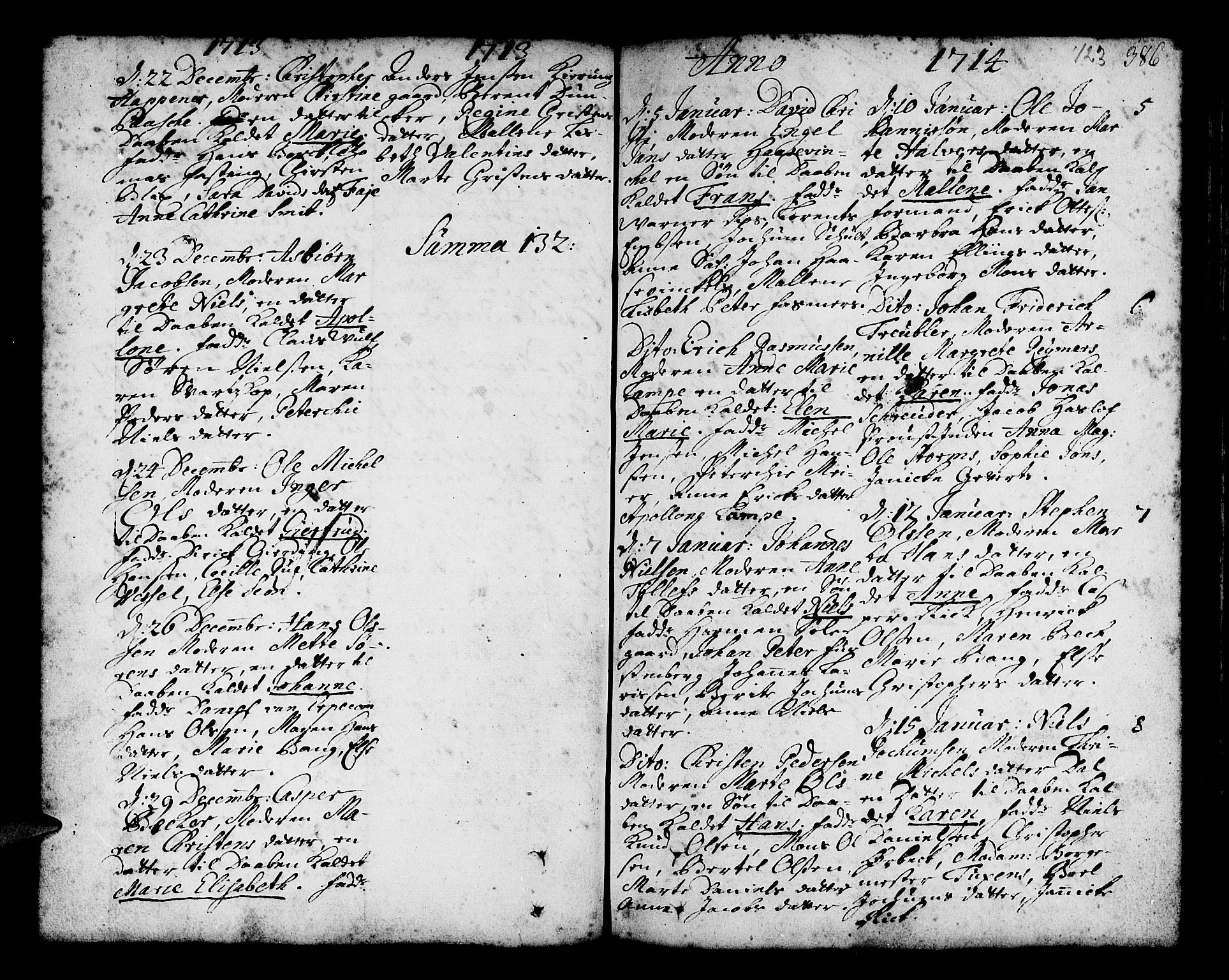 Nykirken Sokneprestembete, AV/SAB-A-77101/H/Haa/L0002: Parish register (official) no. A 2, 1700-1723, p. 123