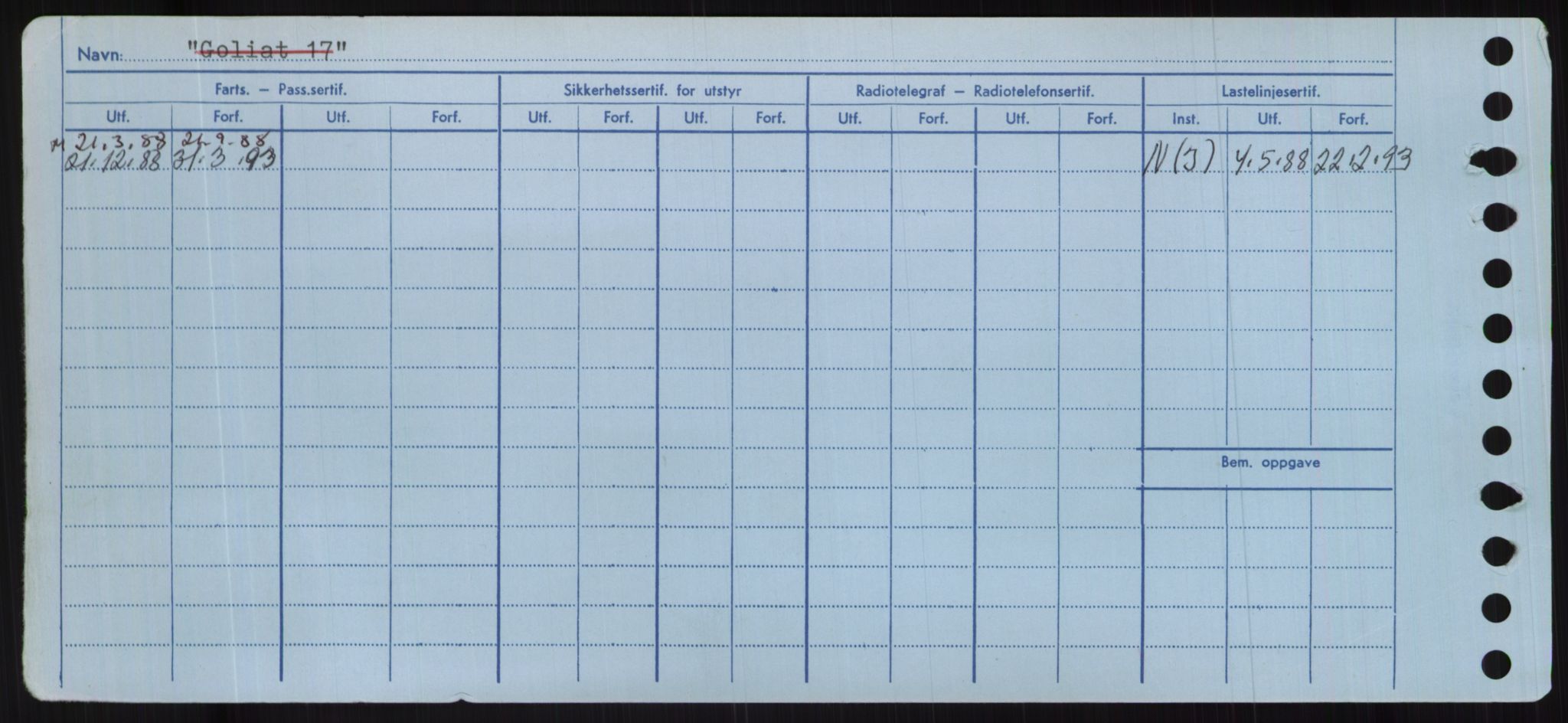 Sjøfartsdirektoratet med forløpere, Skipsmålingen, RA/S-1627/H/Hc/L0001: Lektere, A-Y, p. 618