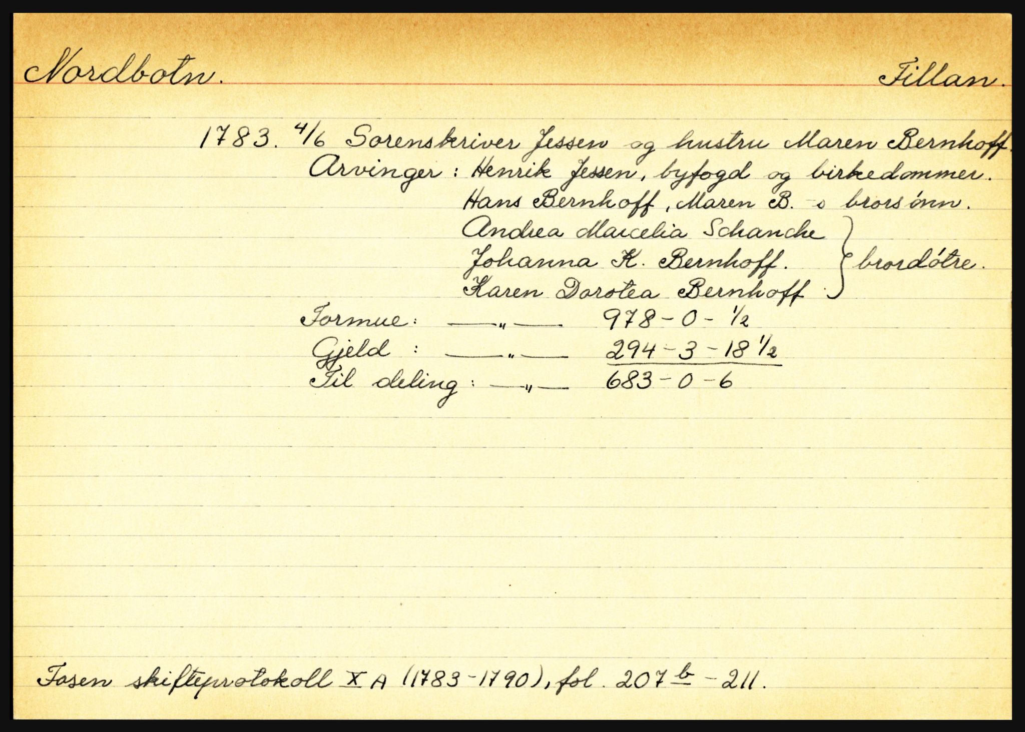 Fosen sorenskriveri, AV/SAT-A-1107/1/3, 1681-1823, p. 4361