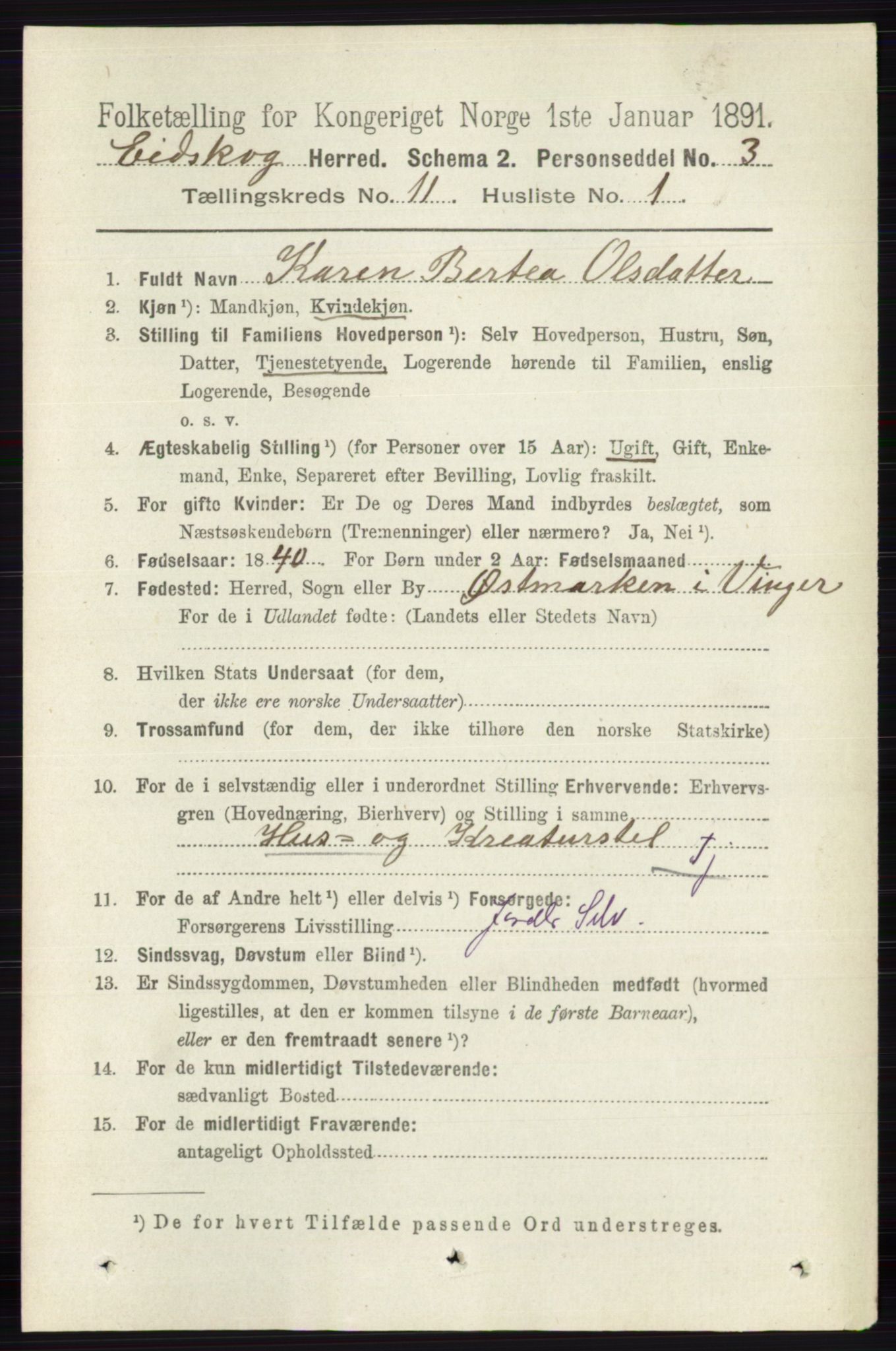 RA, 1891 census for 0420 Eidskog, 1891, p. 6766